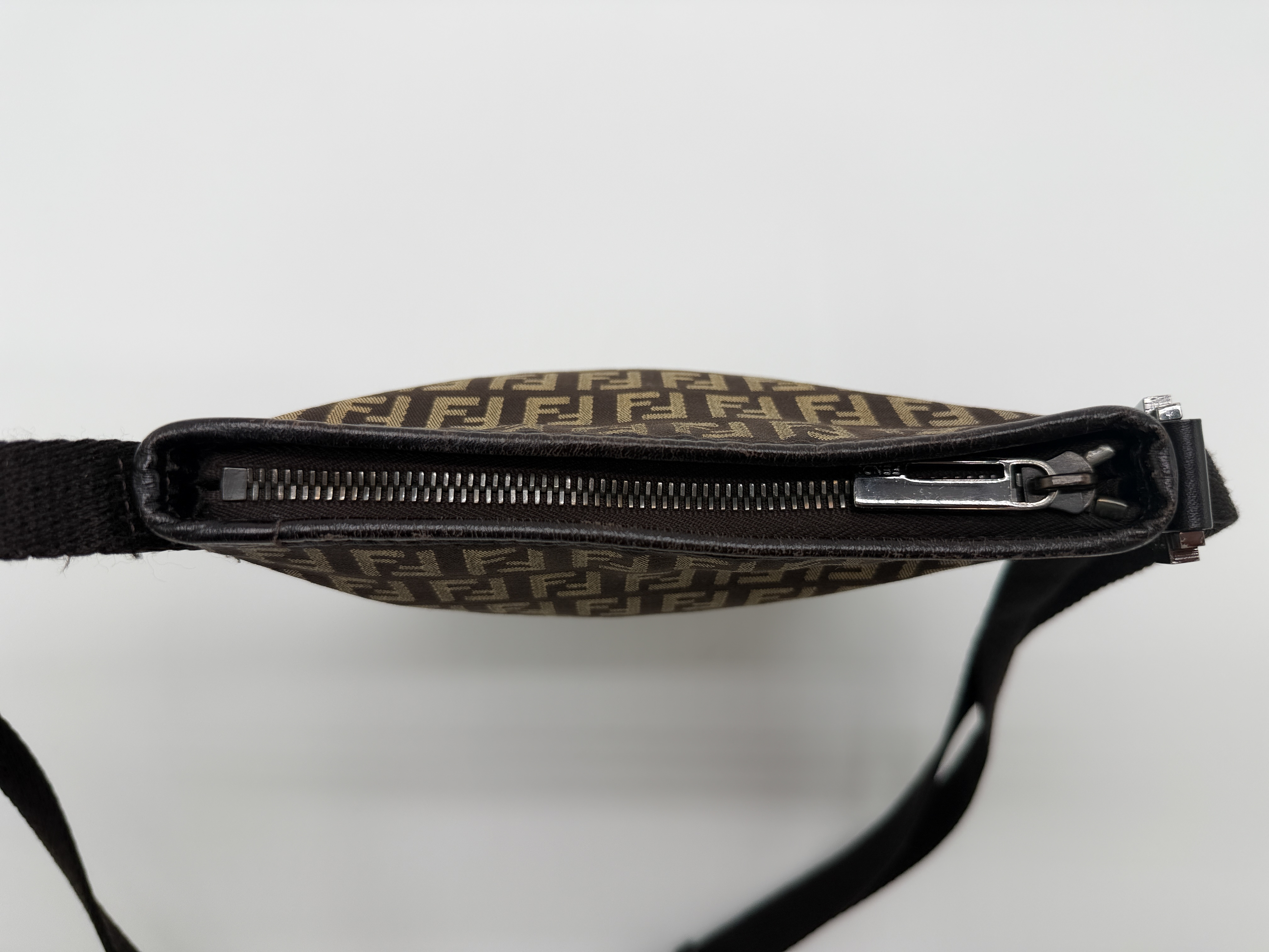 Zucca Canvas x Leather Shoulder Bag — view 10