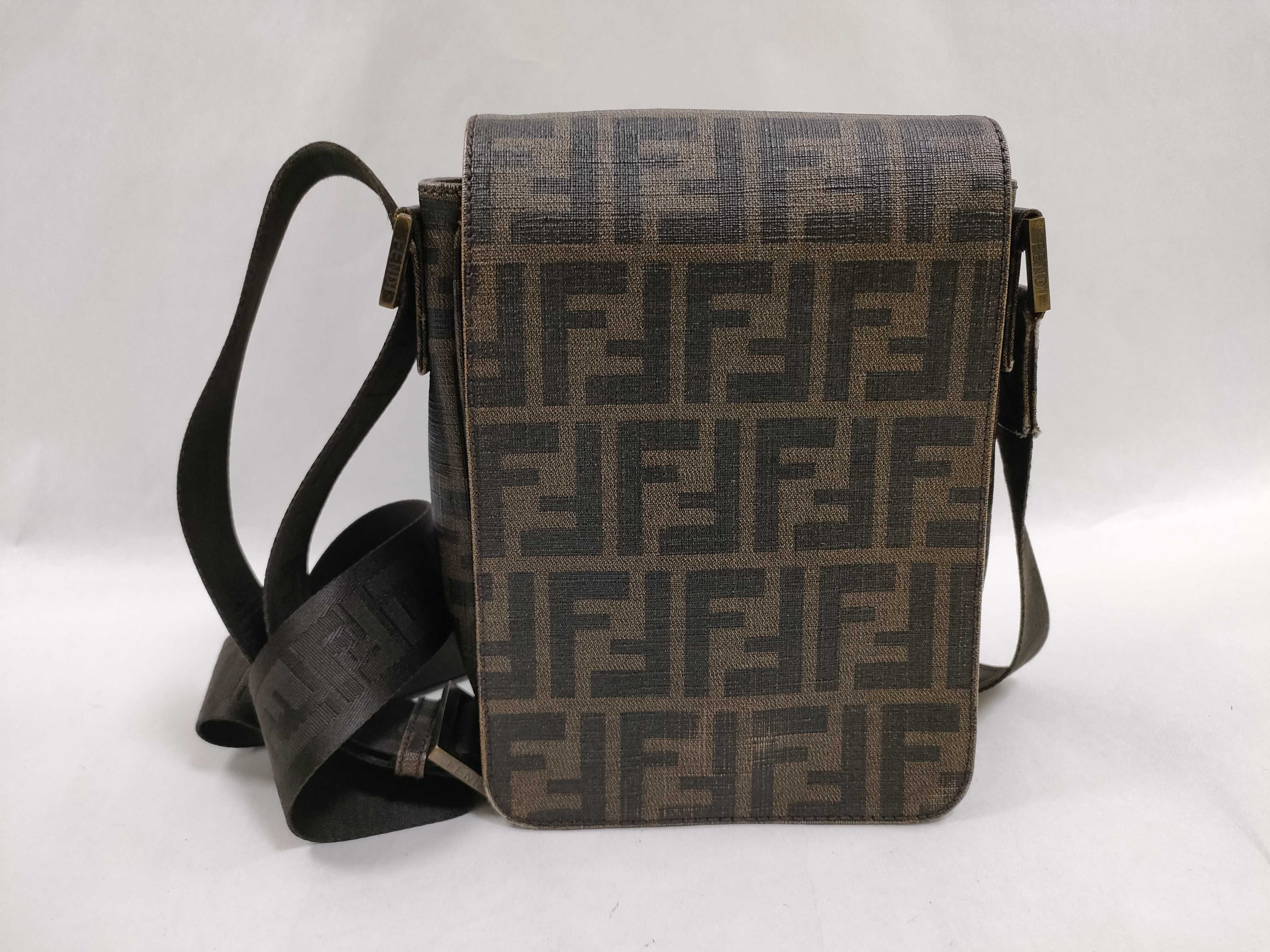 Zucca pattern shoulder bag, PVC shoulder bag.