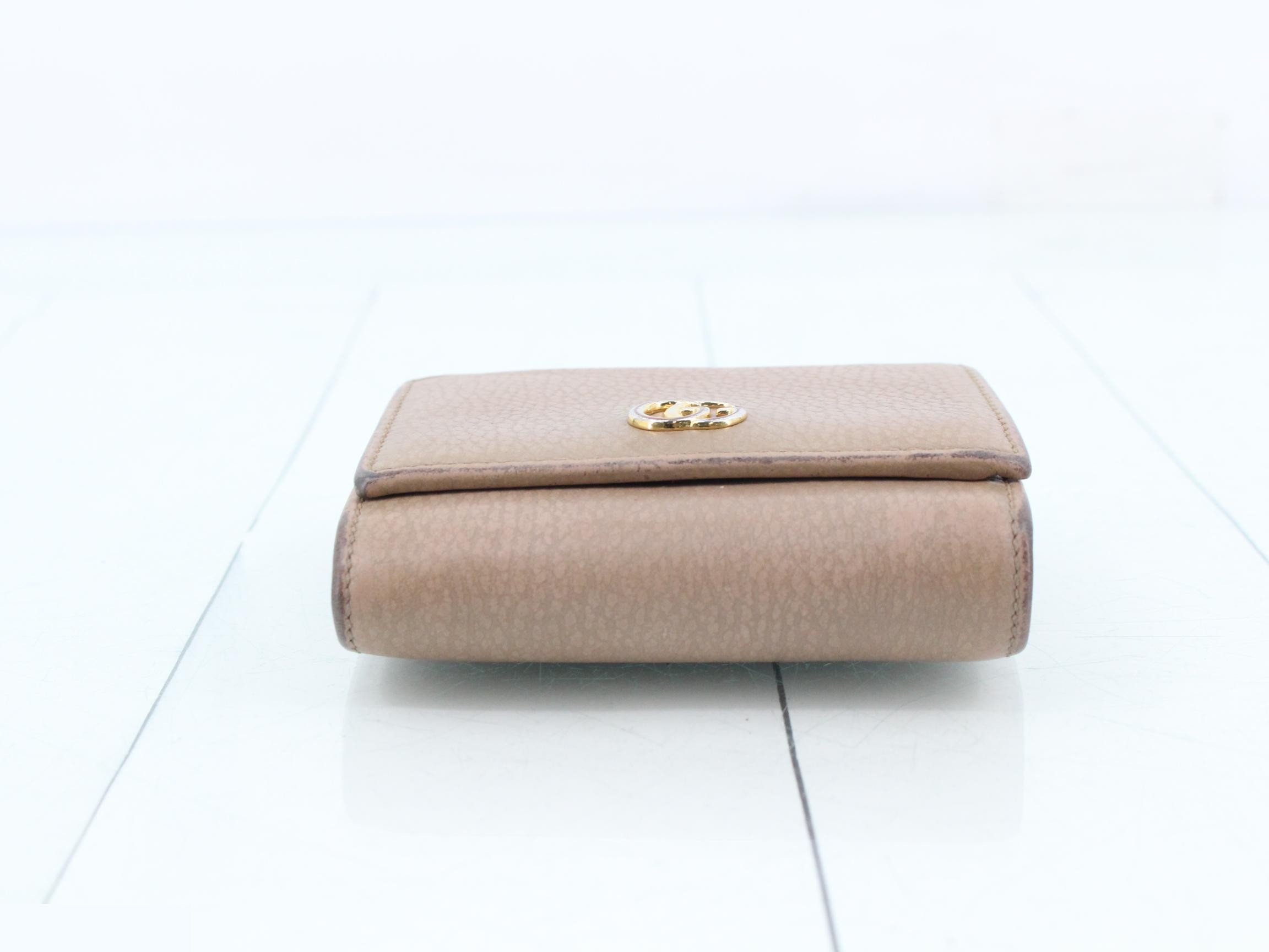 Marmont bi-fold wallet, pink, 598587, 2184 — view 3