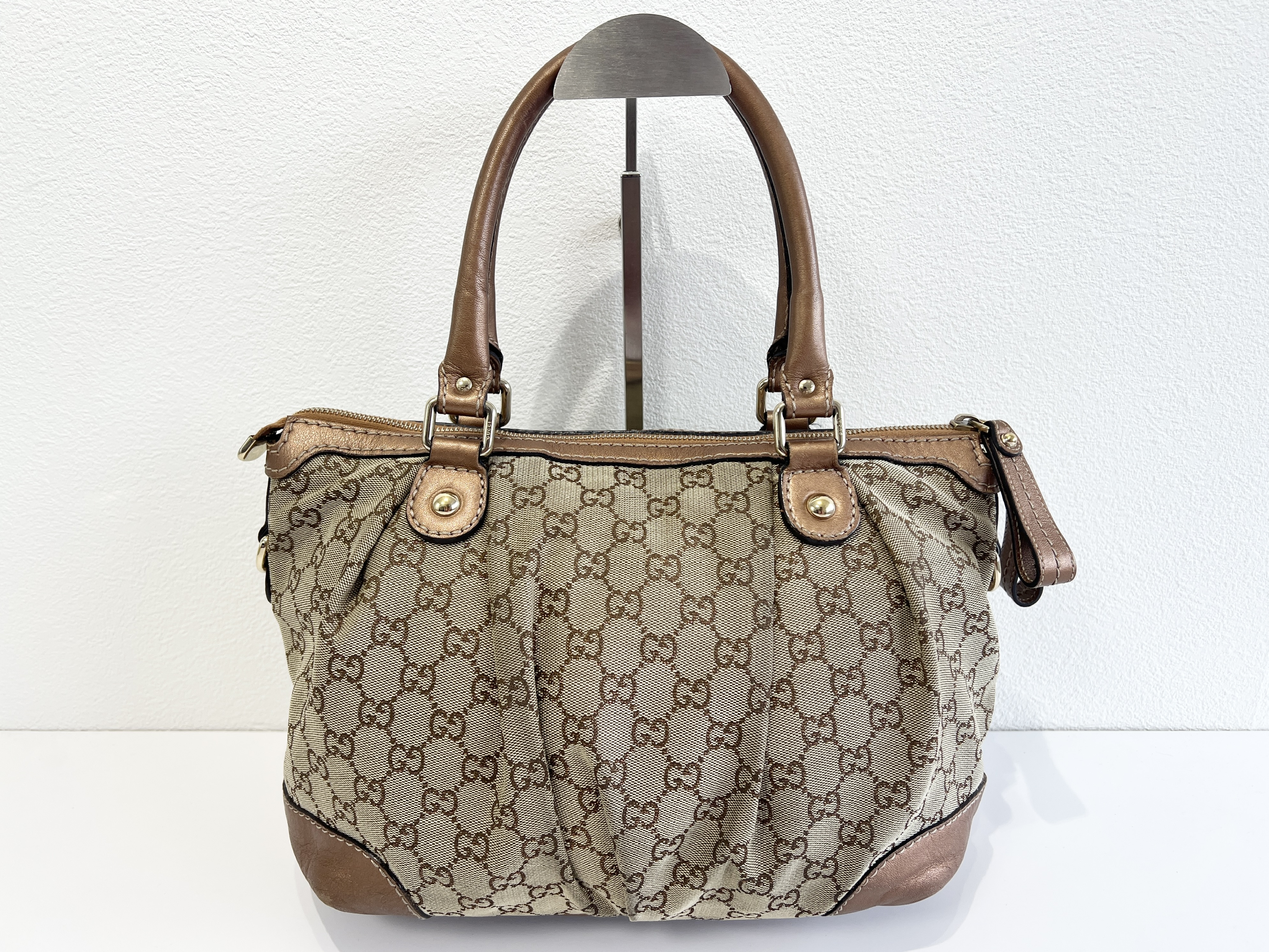 Sukey GG Canvas Leather 2-way Handbag Shoulder Bag — view 2