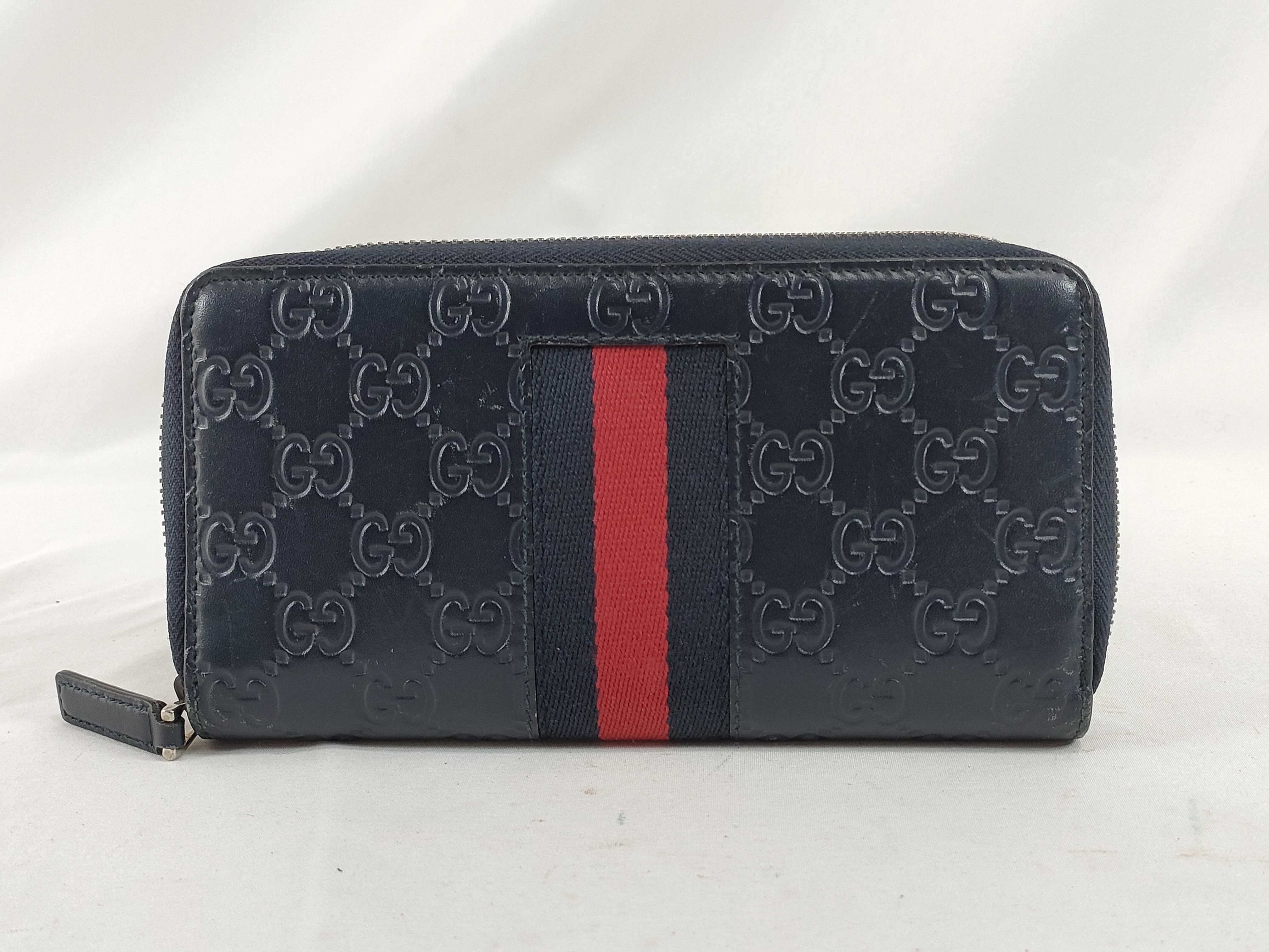 Guccissima Round Zipper Long Wallet