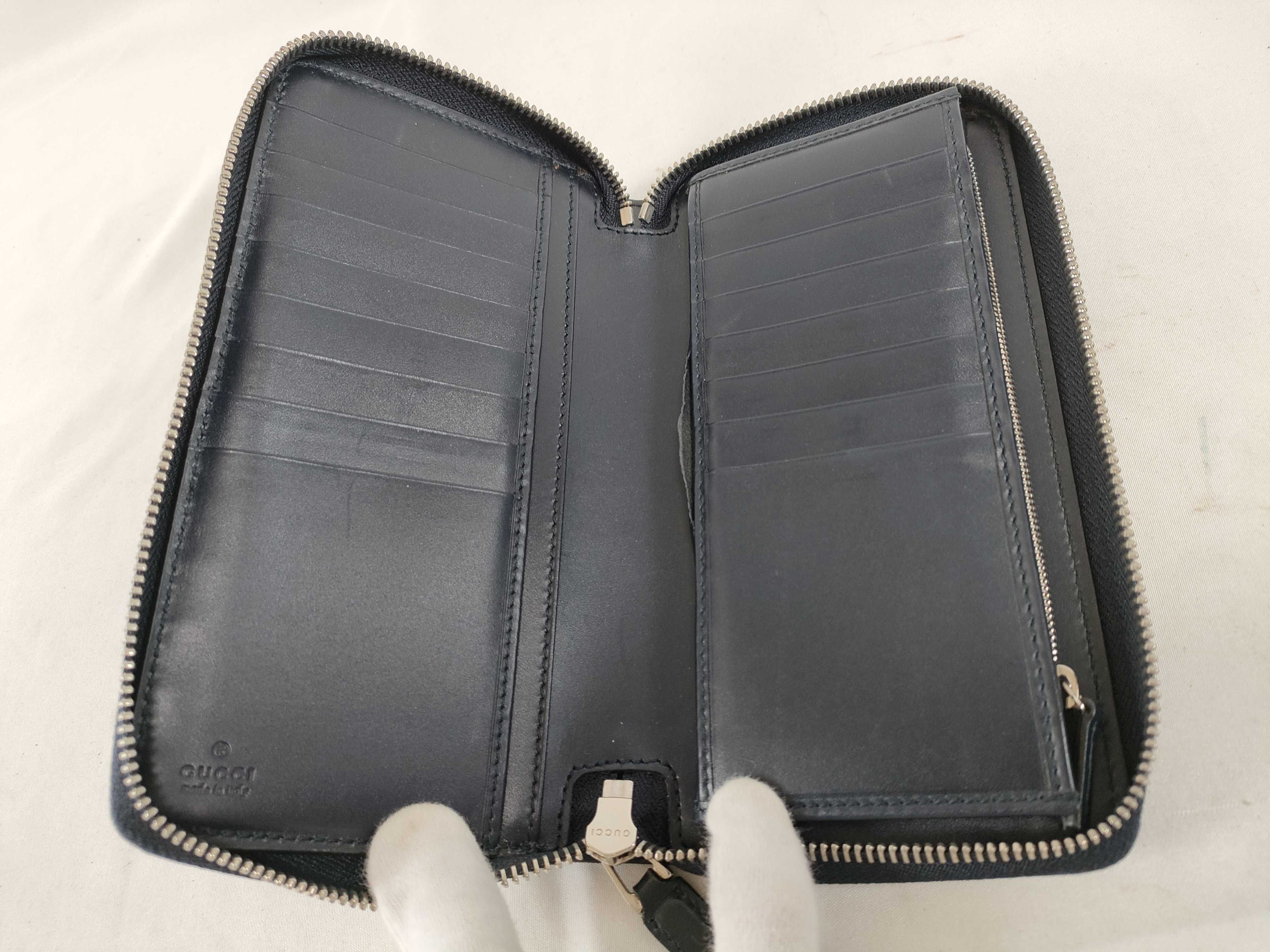 Guccissima Round Zipper Long Wallet — view 8