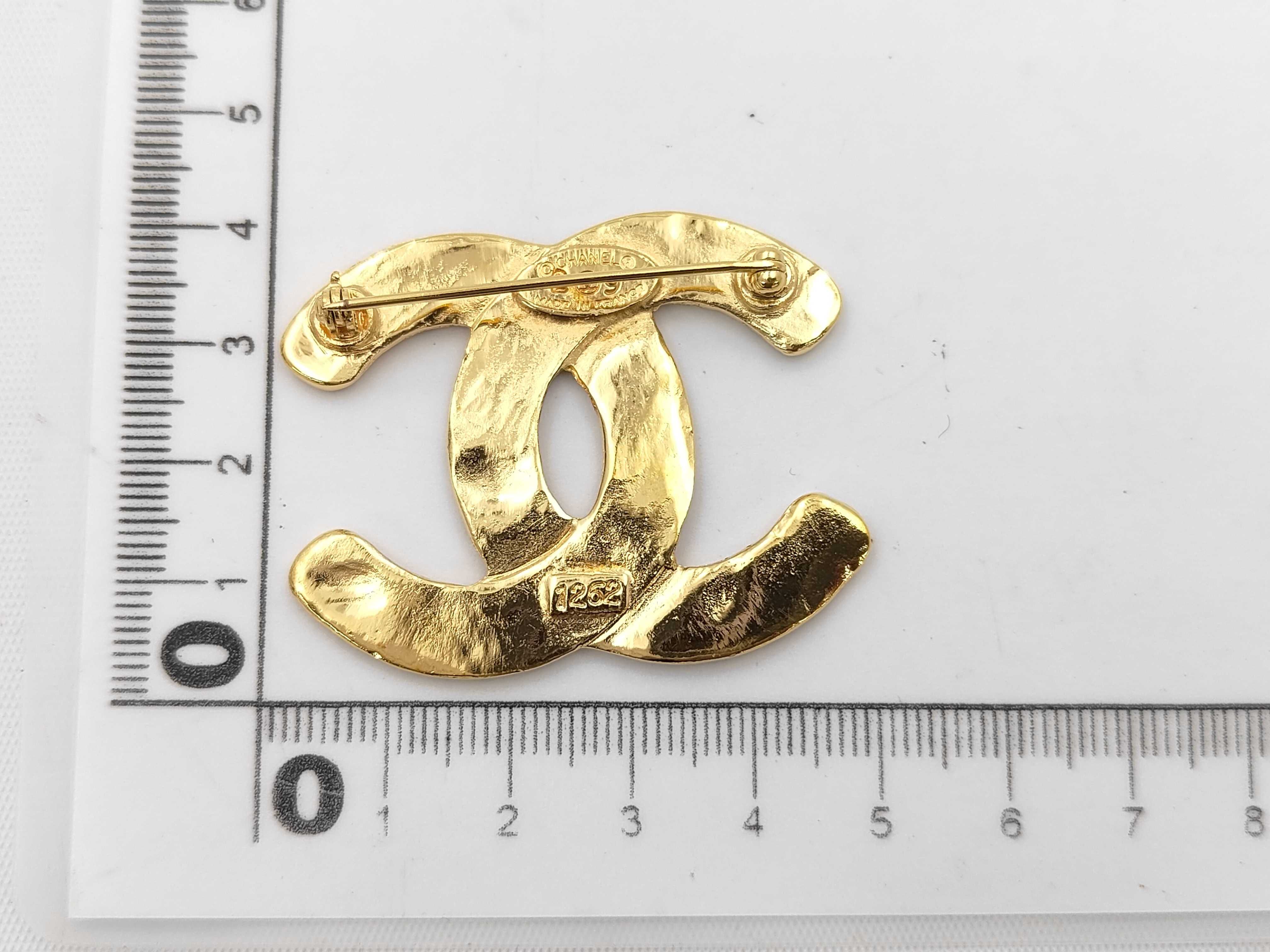 brooch, Coco Mark, 1262, braided design, gold, 29 stamped. — view 6
