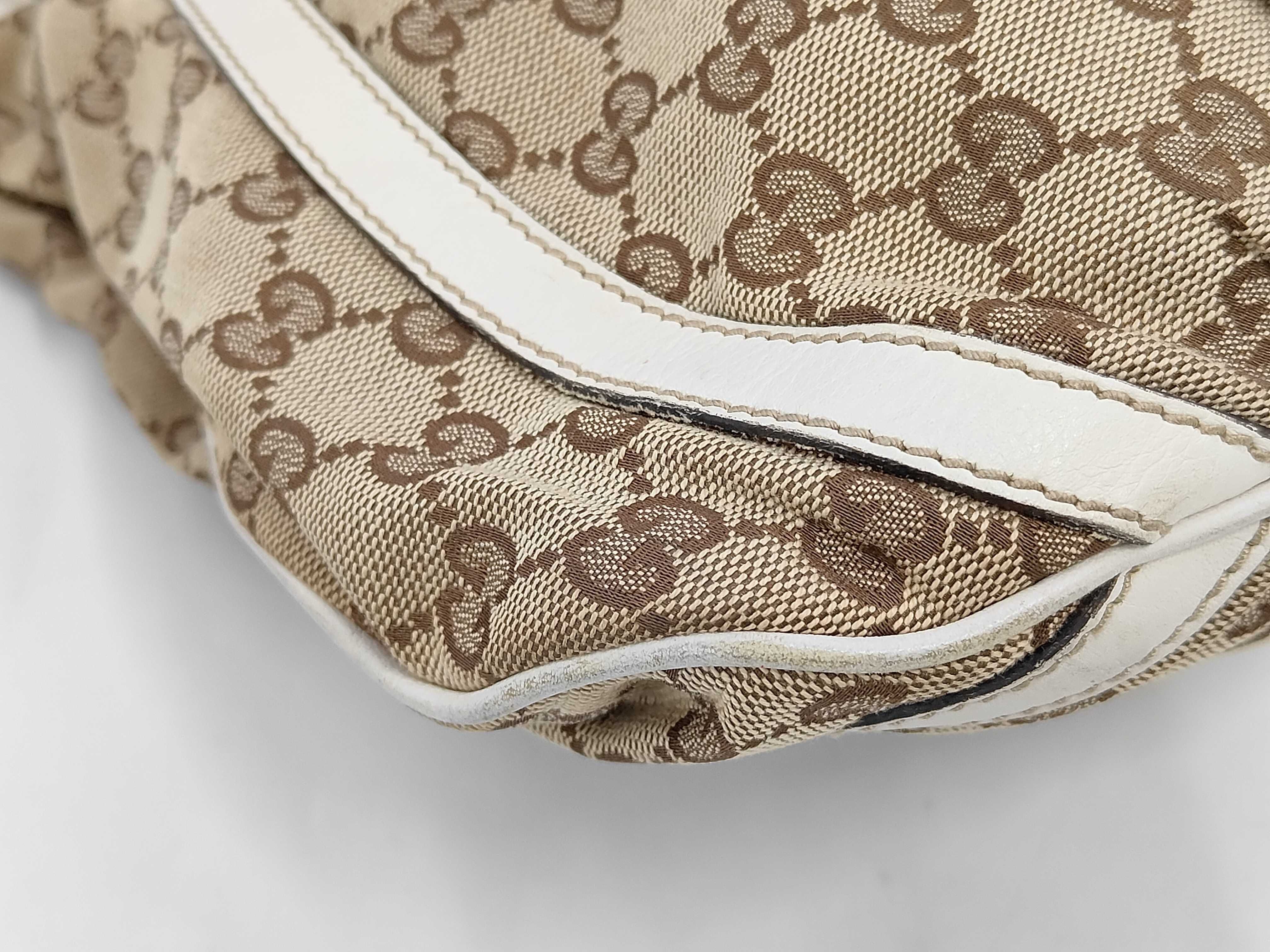 GG Canvas Shoulder Bag, Abbey White — view 6