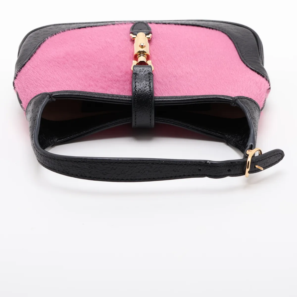 Jackie 1961 Calf Hair x Leather Shoulder Bag, Pink, 637092 — view 5