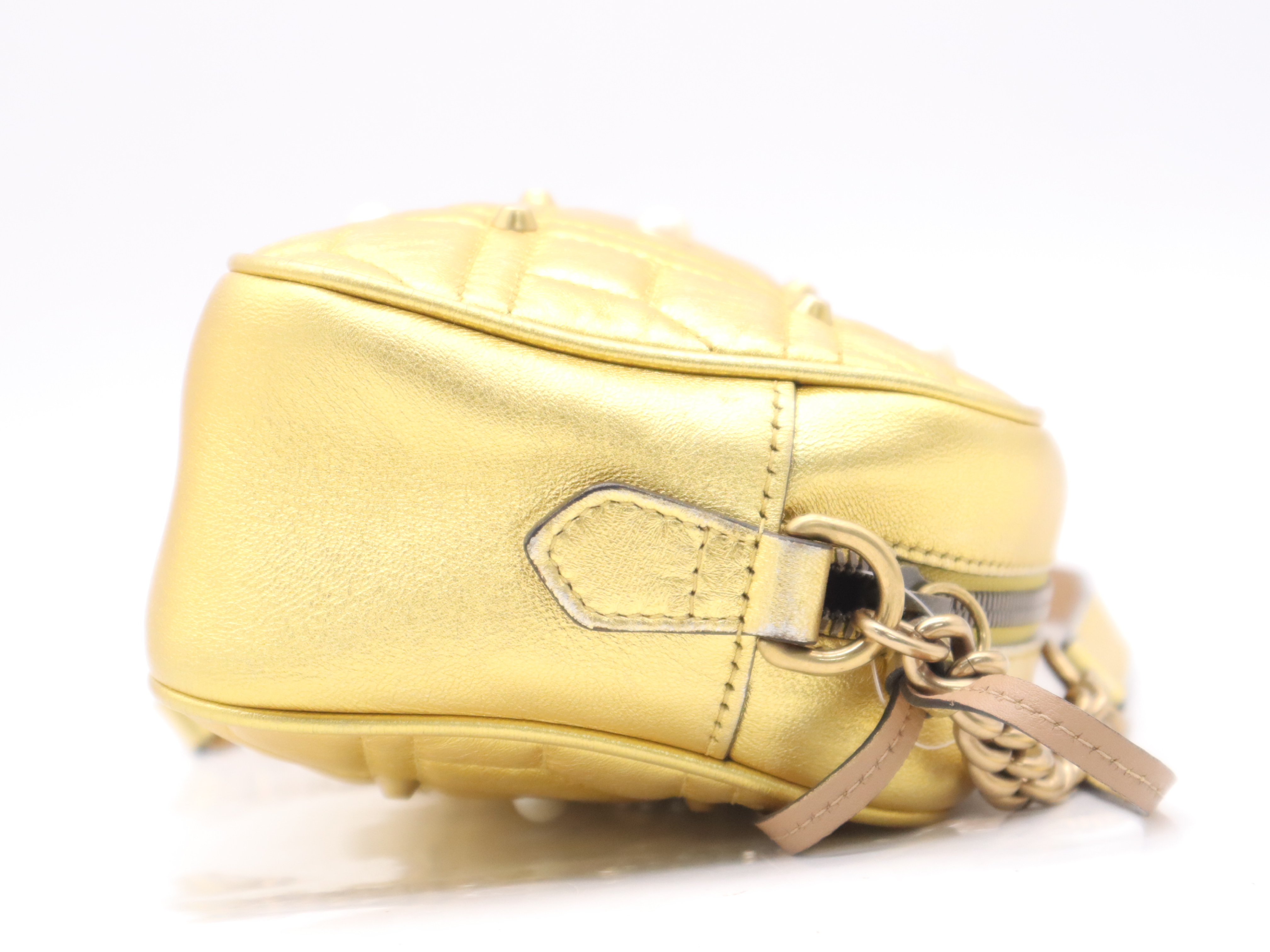 447632 Leather GG Marmont Shoulder Bag Gold Jewel Shoulder Bag — view 5