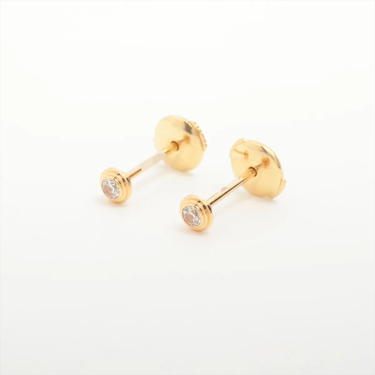 Damour XS Diamond Earrings 750(YG) 1.1g YTA763 — view 3