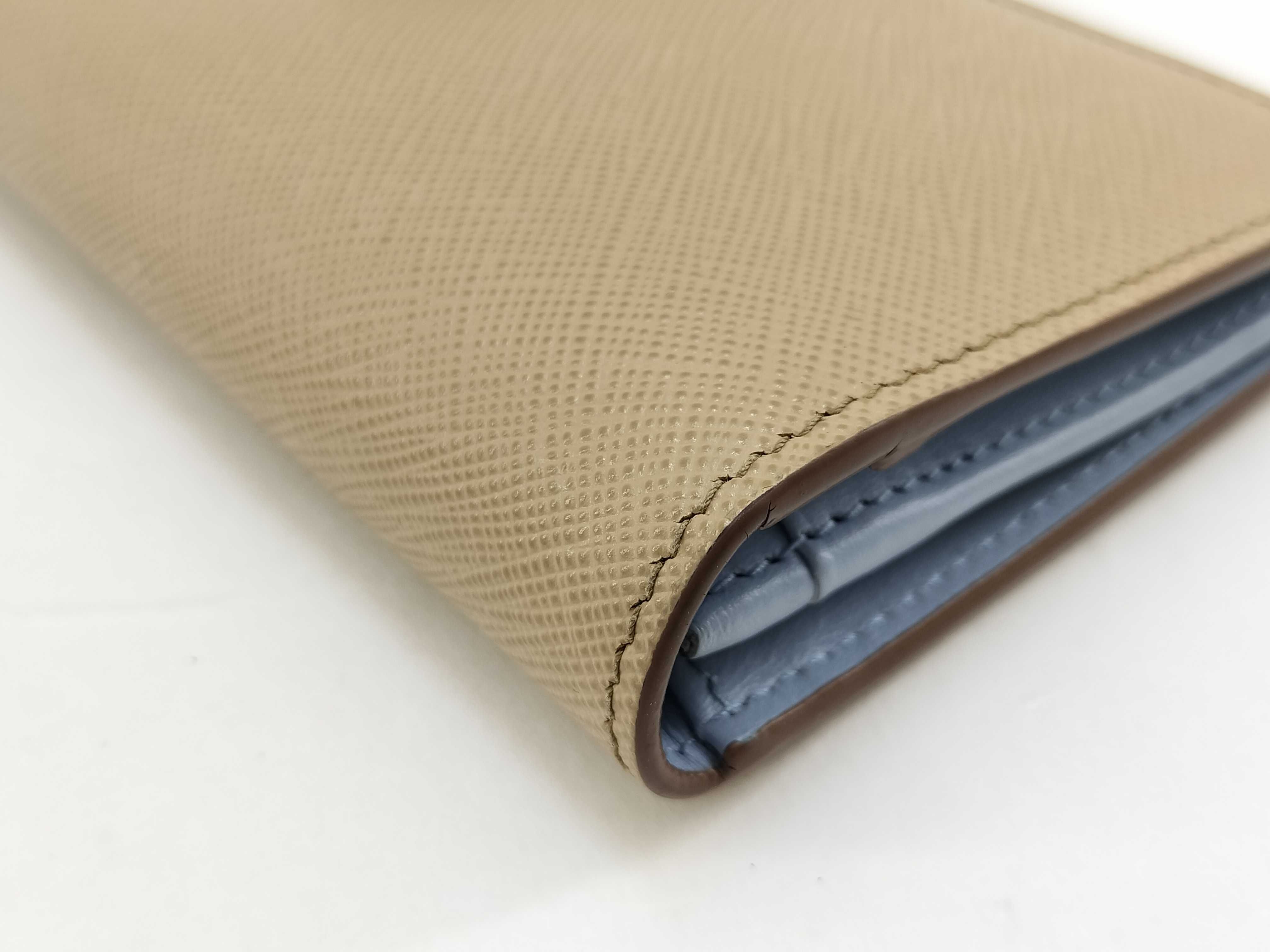 Saffiano Leather Long Wallet 1MV025 RFID Accessories: Box, Wallet — view 4