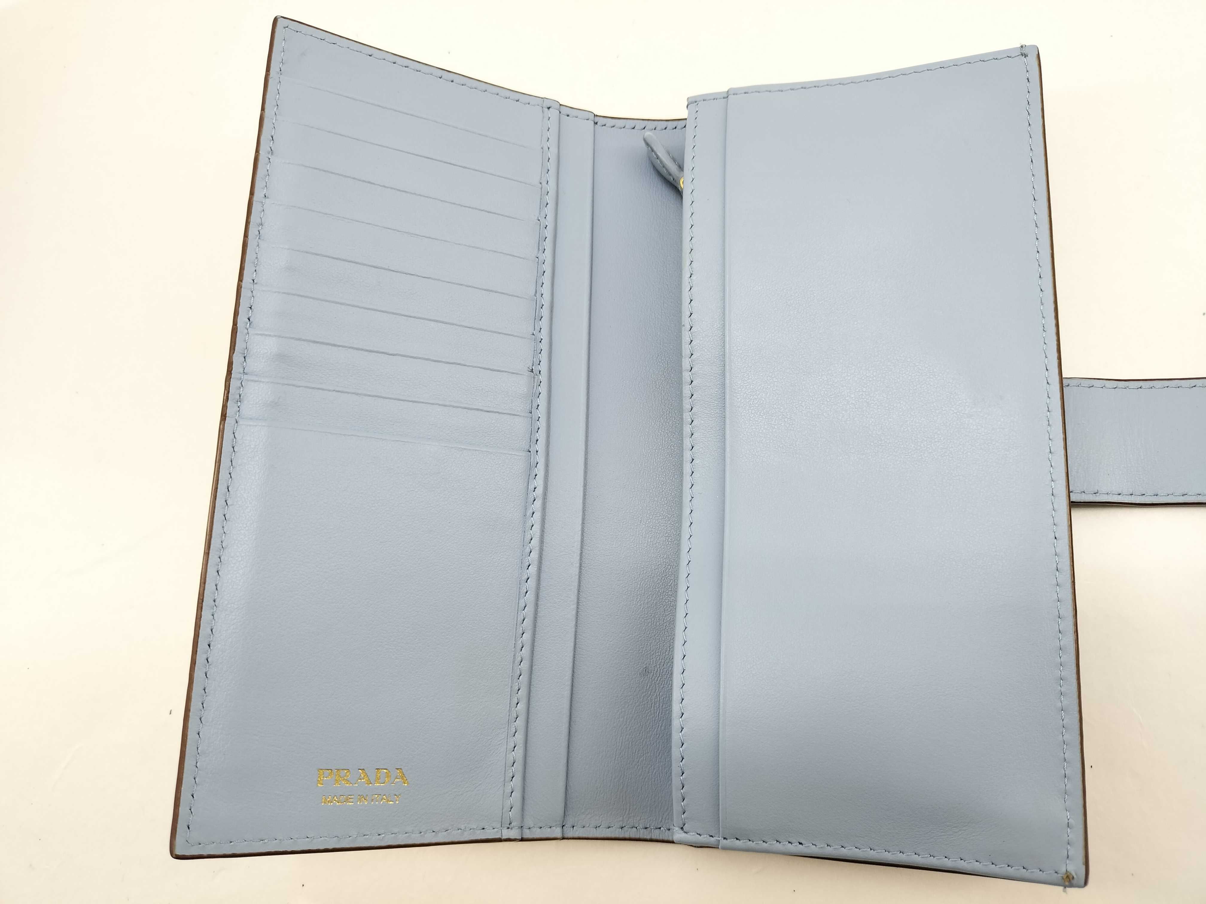Saffiano Leather Long Wallet 1MV025 RFID Accessories: Box, Wallet — view 9