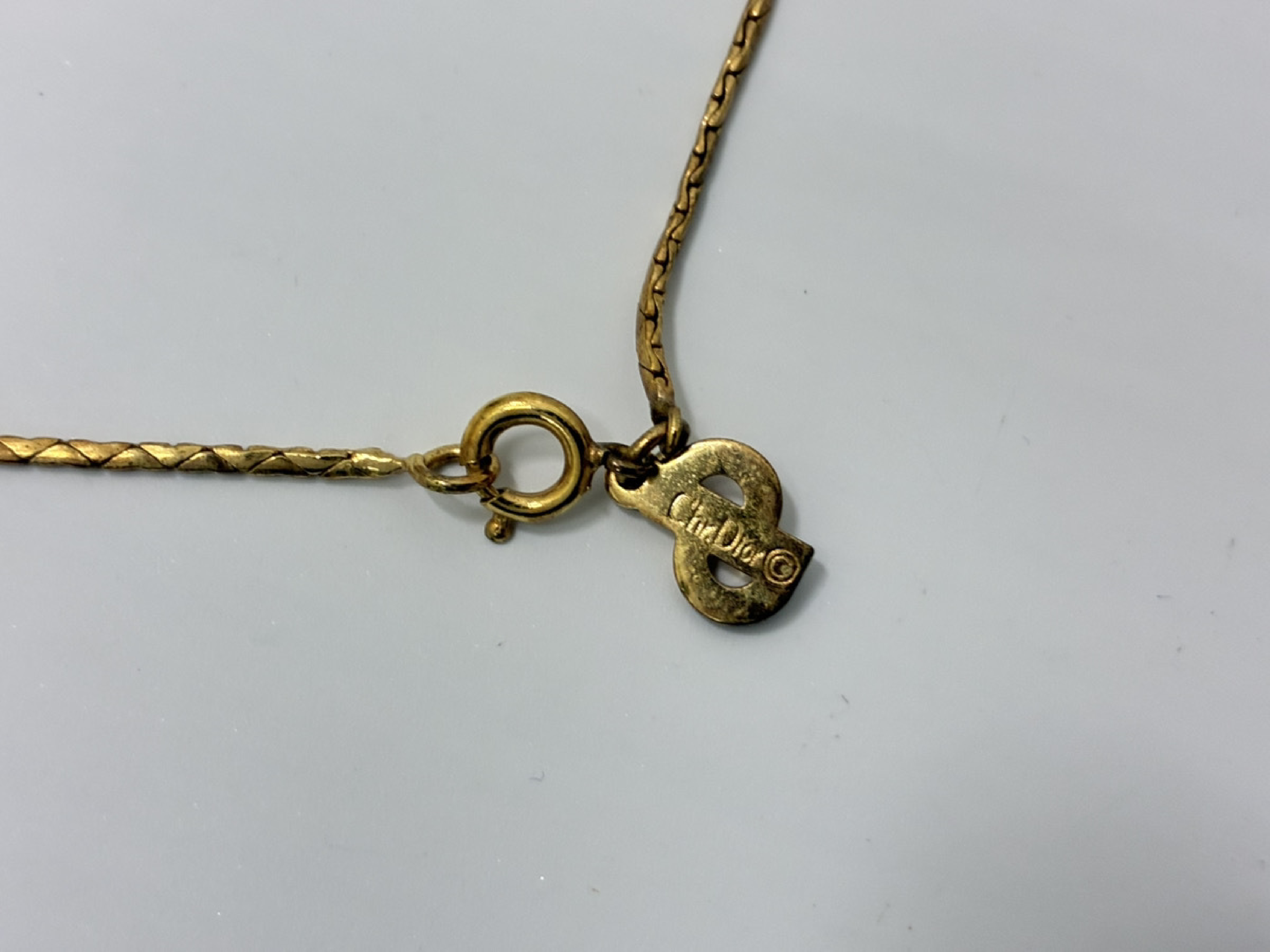 Heart Rhinestone Necklace GP Necklace — view 4