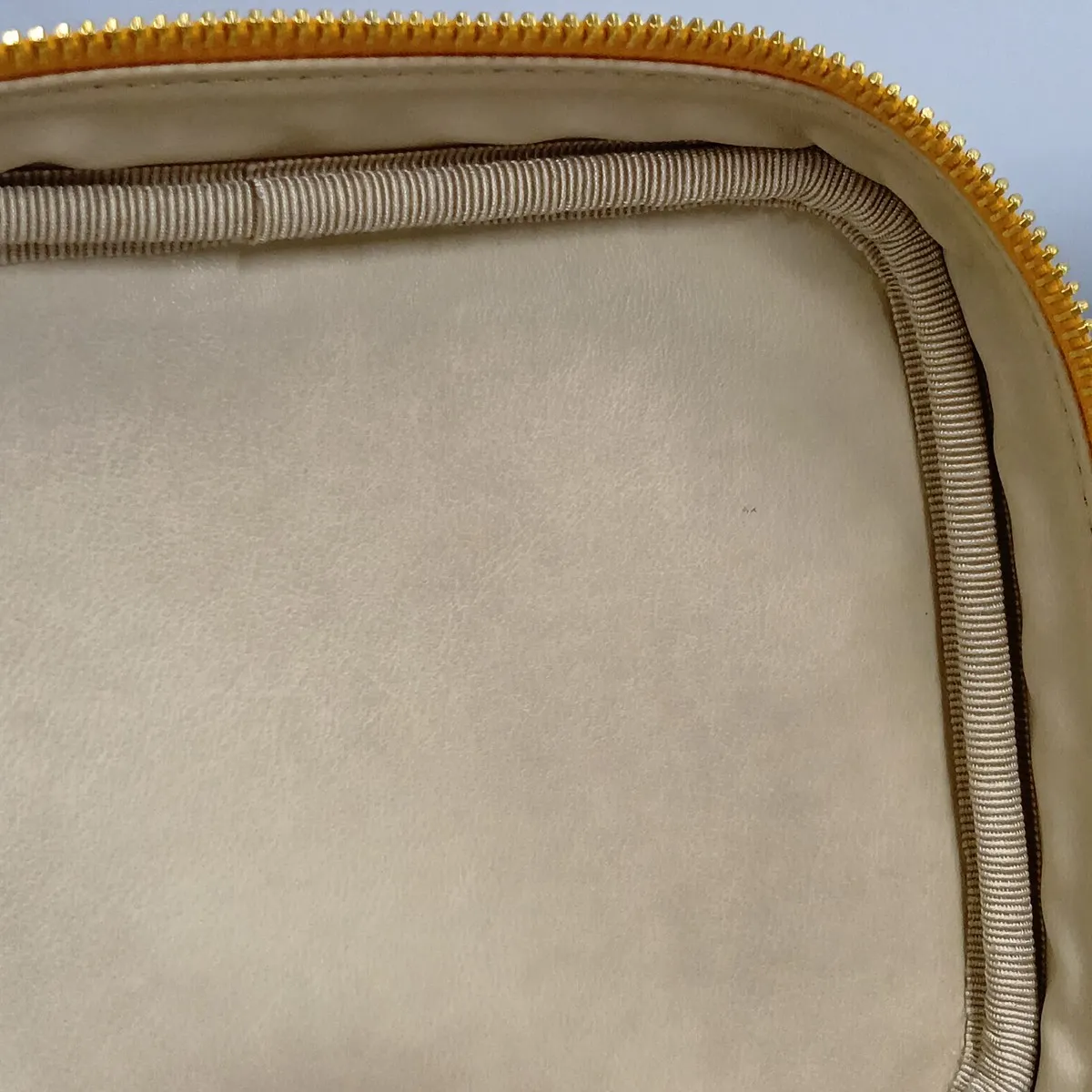 Coco Mark Caviar Skin Vanity Bag, Orange with Gold Hardware, 5345445 (Serial Number 5) — view 11