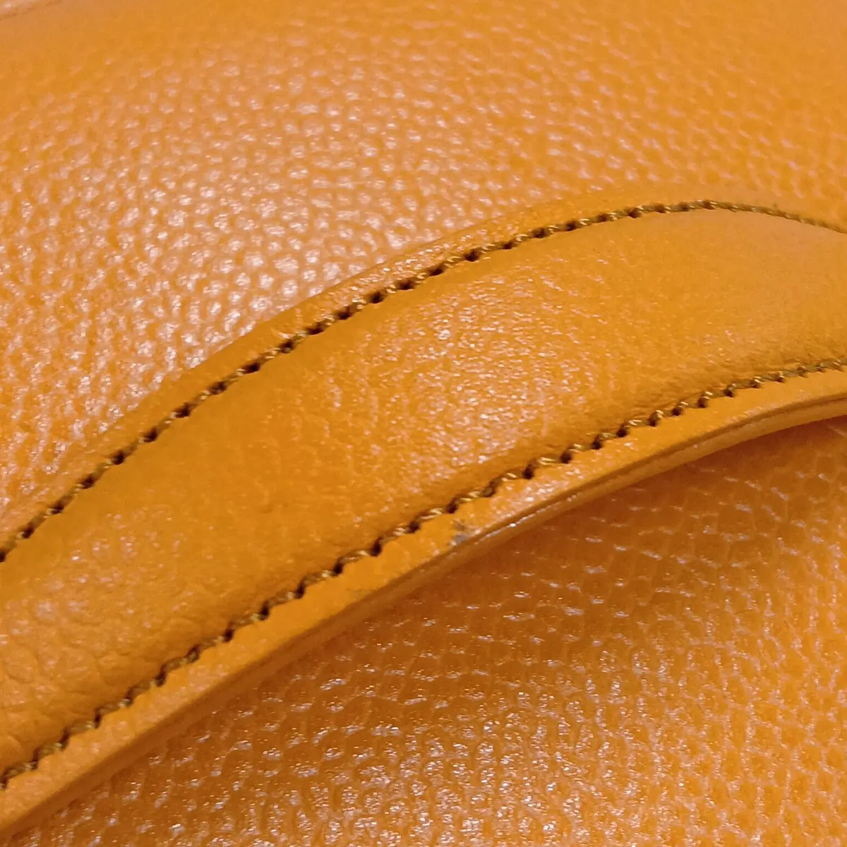 Coco Mark Caviar Skin Vanity Bag, Orange with Gold Hardware, 5345445 (Serial Number 5) — view 10