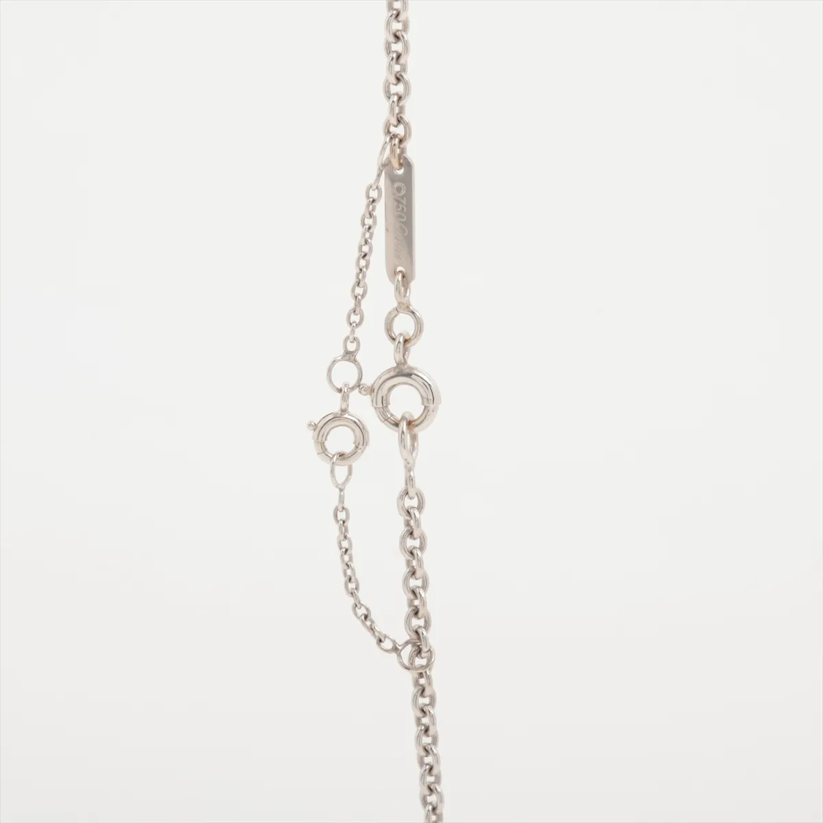 Cross Diamond Charm Necklace, 750 (WG), 12.9g, CQ4959 CJ4845 — view 3