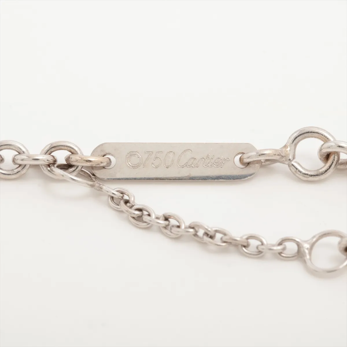 Cross Diamond Charm Necklace, 750 (WG), 12.9g, CQ4959 CJ4845 — view 4