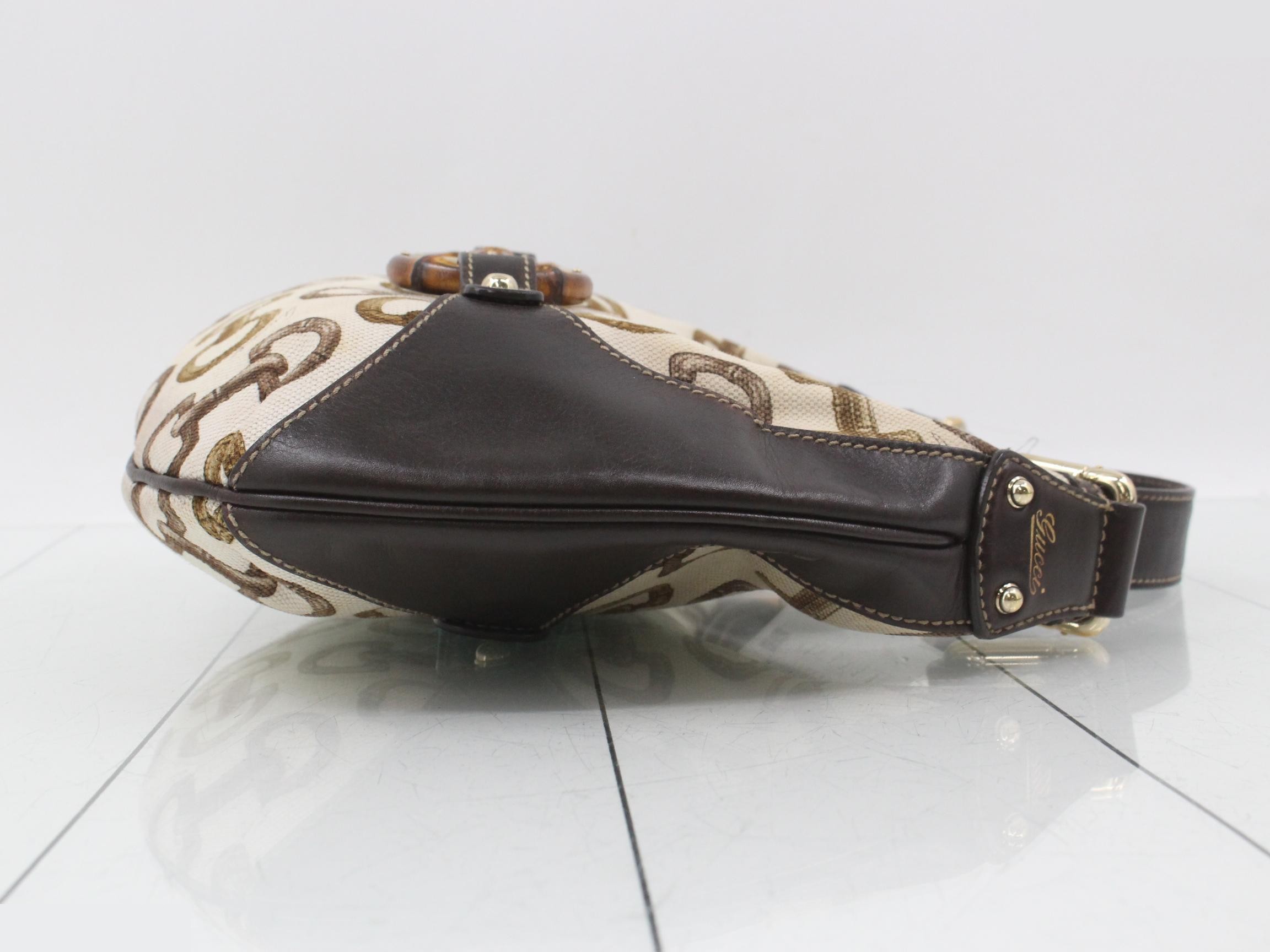 Bamboo Horsebit Shoulder Bag — view 3
