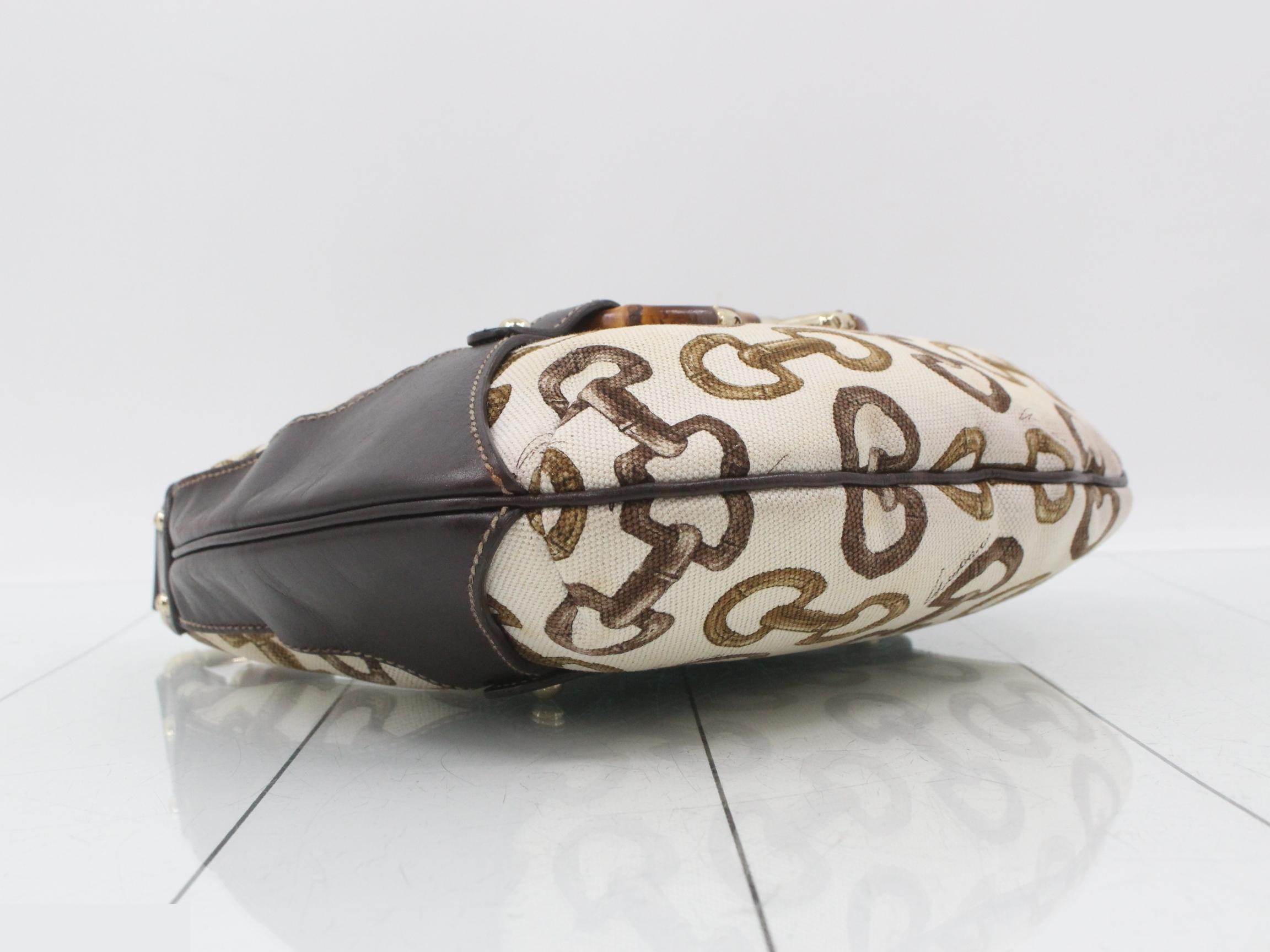 Bamboo Horsebit Shoulder Bag — view 5