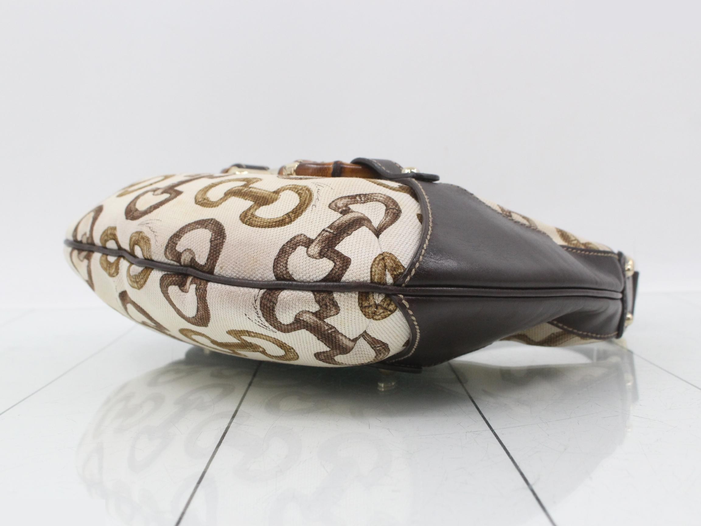 Bamboo Horsebit Shoulder Bag — view 6