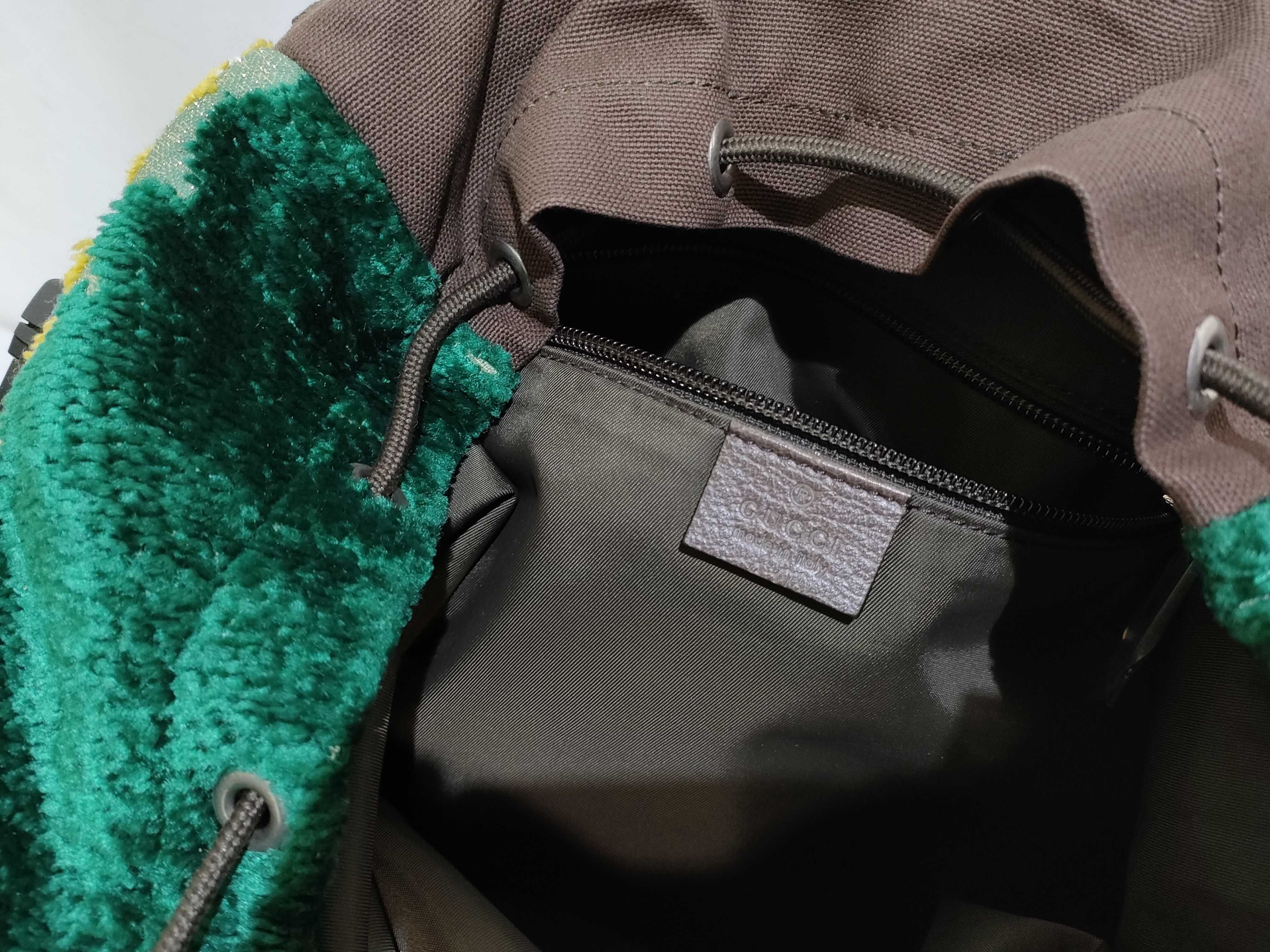 Jacquard Velvet Backpack, Green, 562911 (Rucksack) — view 11