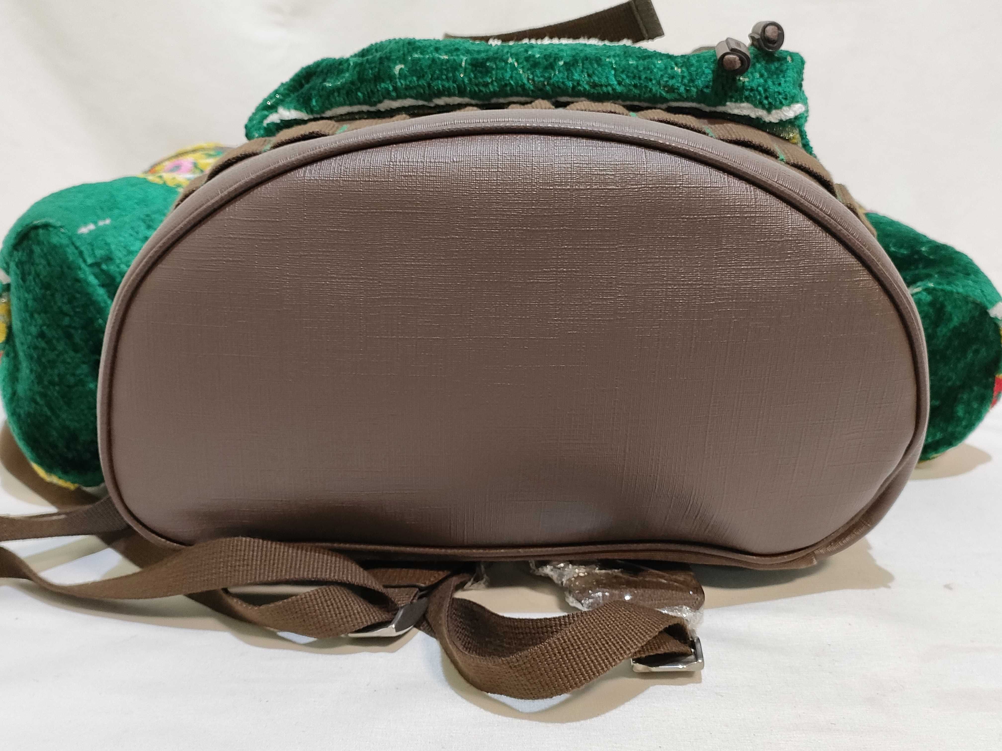 Jacquard Velvet Backpack, Green, 562911 (Rucksack) — view 7
