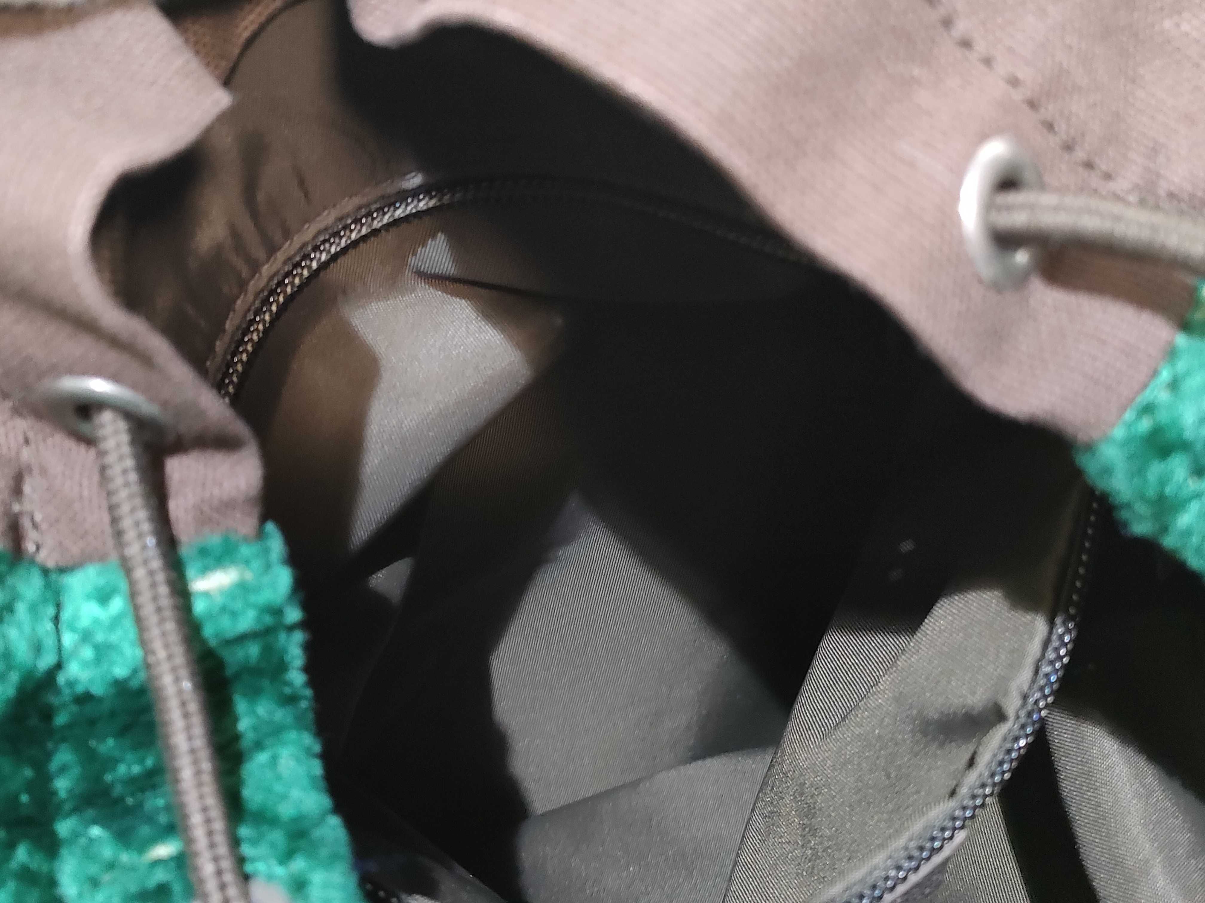 Jacquard Velvet Backpack, Green, 562911 (Rucksack) — view 9