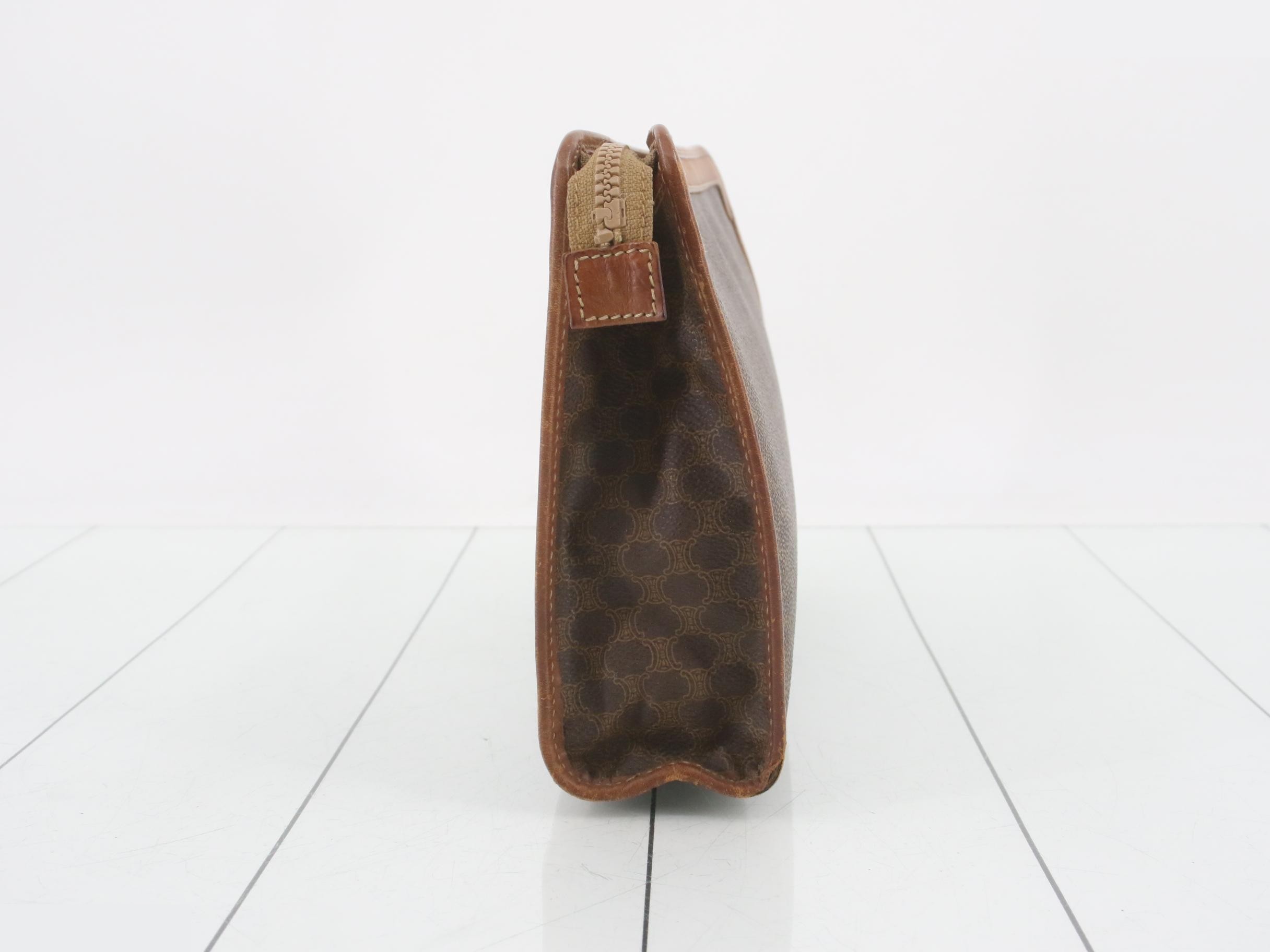 Macadam PVC/Leather Second Bag, Brown — view 3