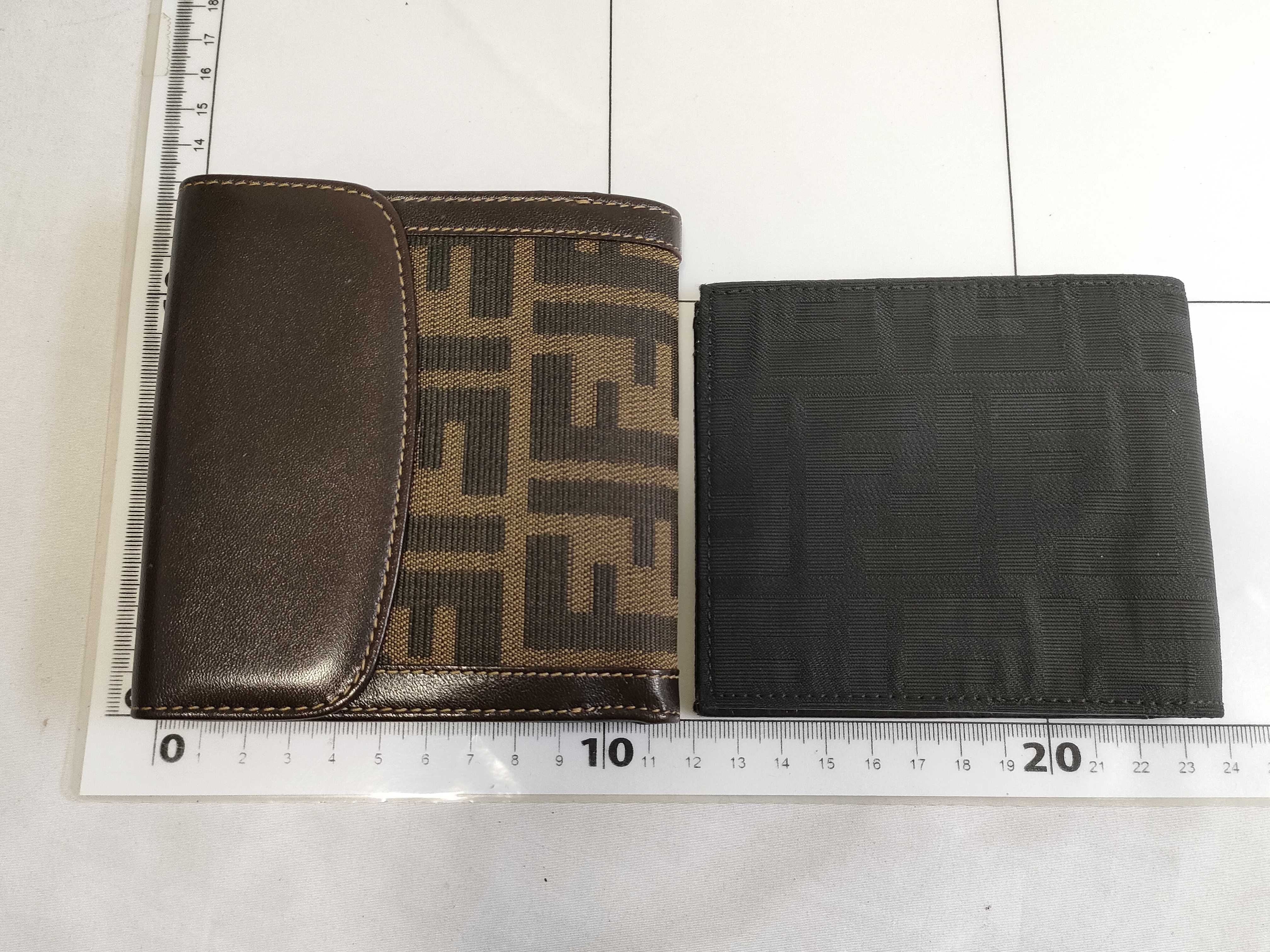 Zucca pattern Fendi wallet, foldable, 2 pieces, FF logo wallet — view 2