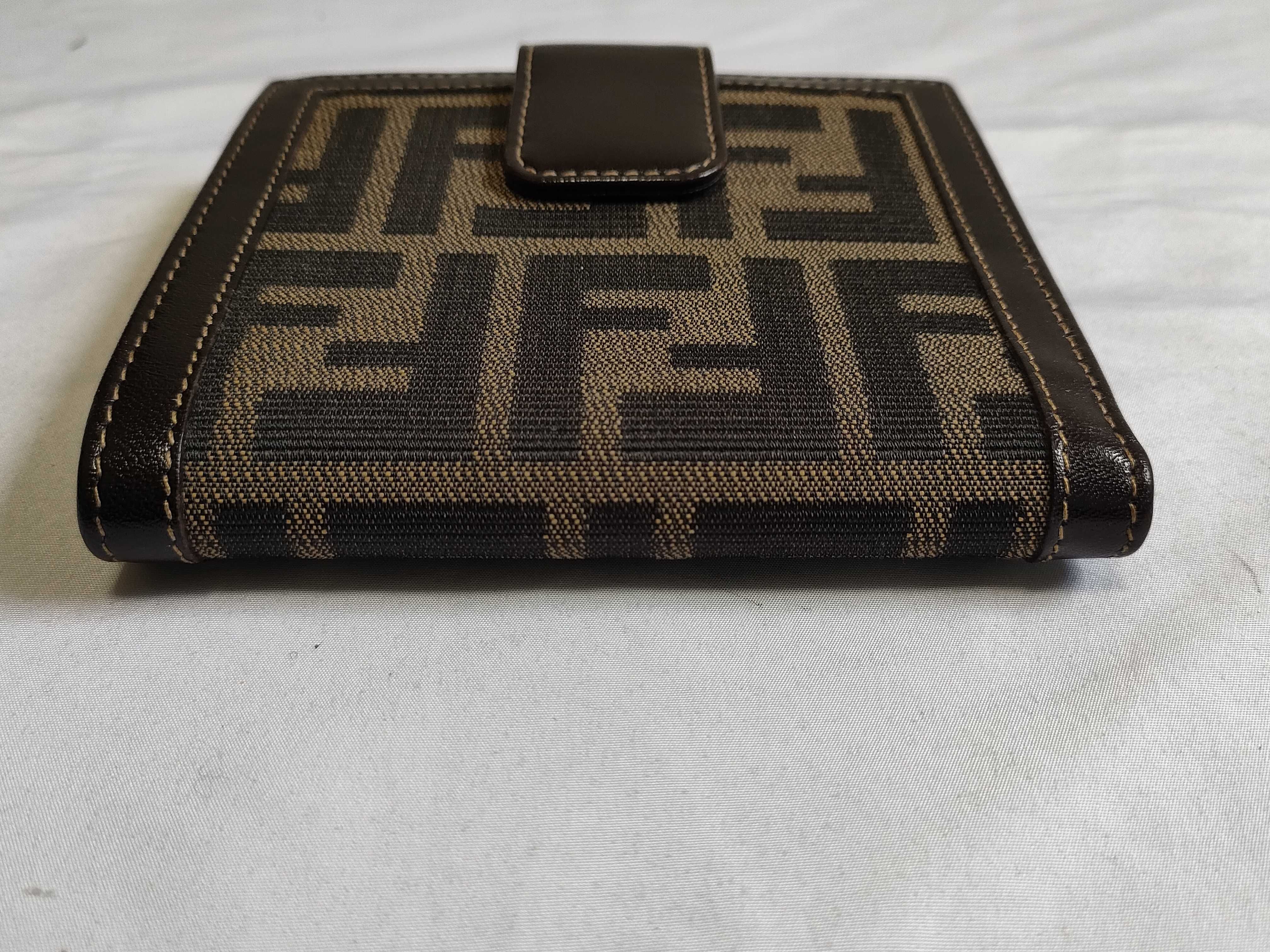 Zucca pattern Fendi wallet, foldable, 2 pieces, FF logo wallet — view 3