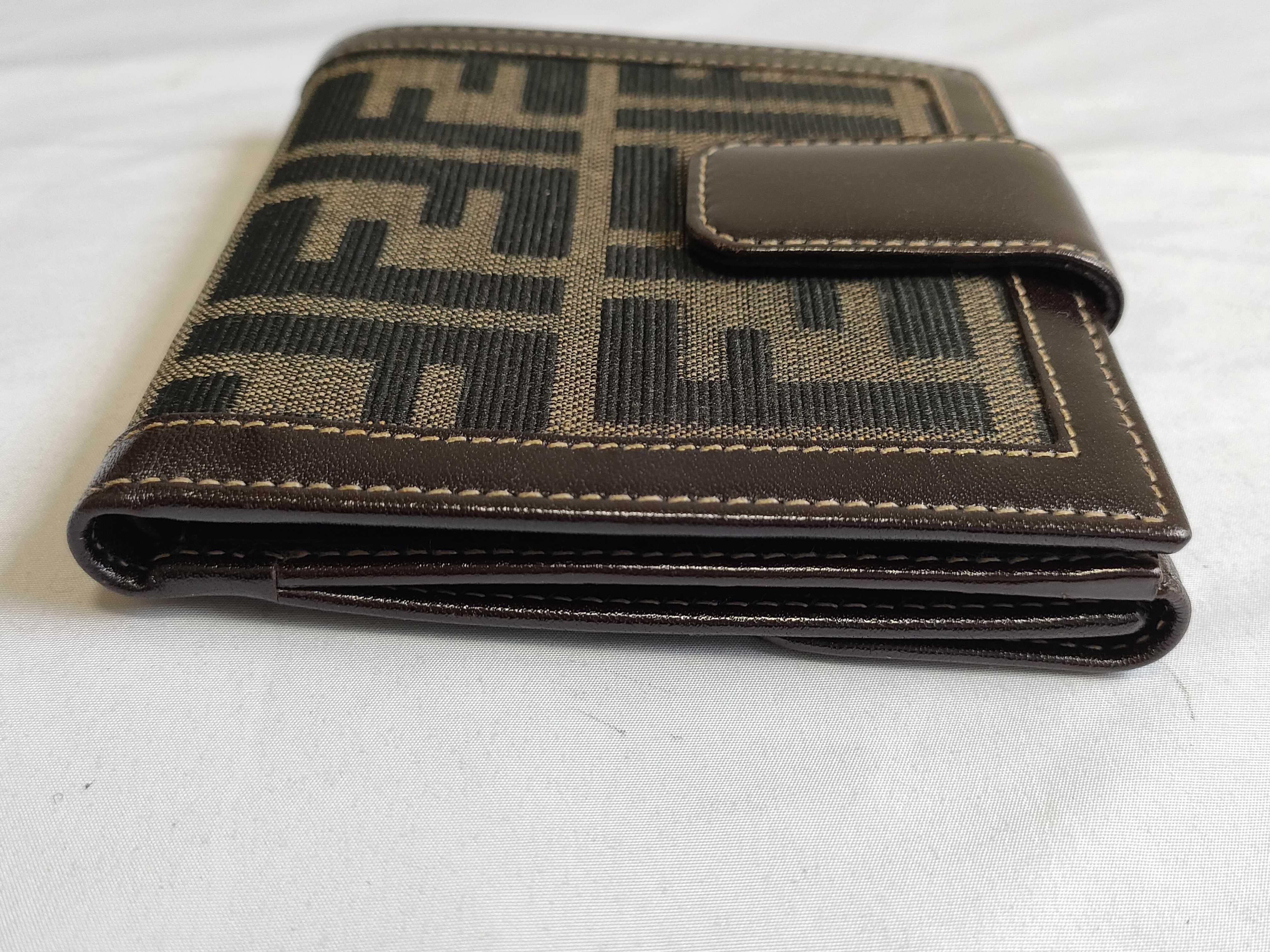 Zucca pattern Fendi wallet, foldable, 2 pieces, FF logo wallet — view 4