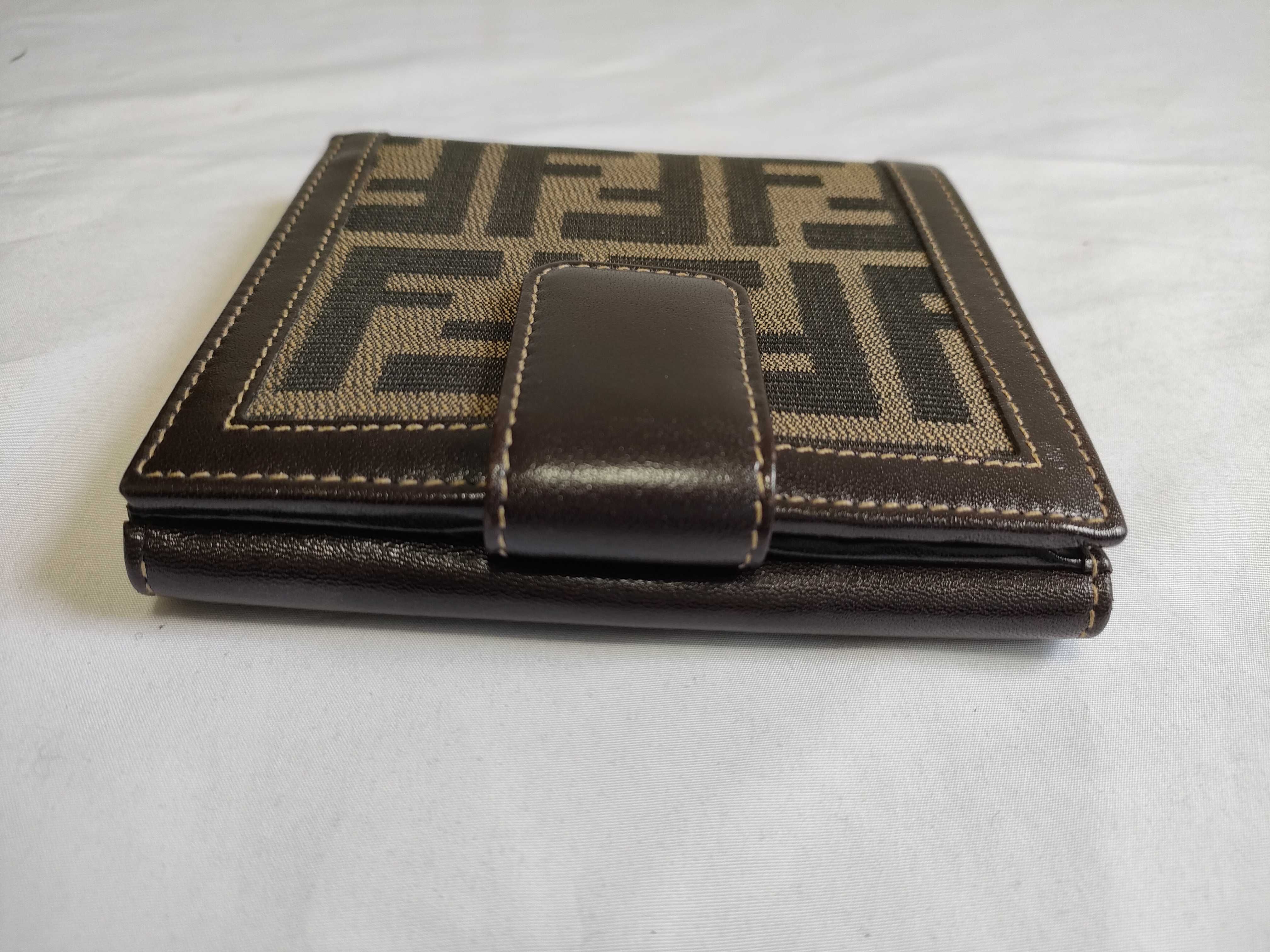Zucca pattern Fendi wallet, foldable, 2 pieces, FF logo wallet — view 5