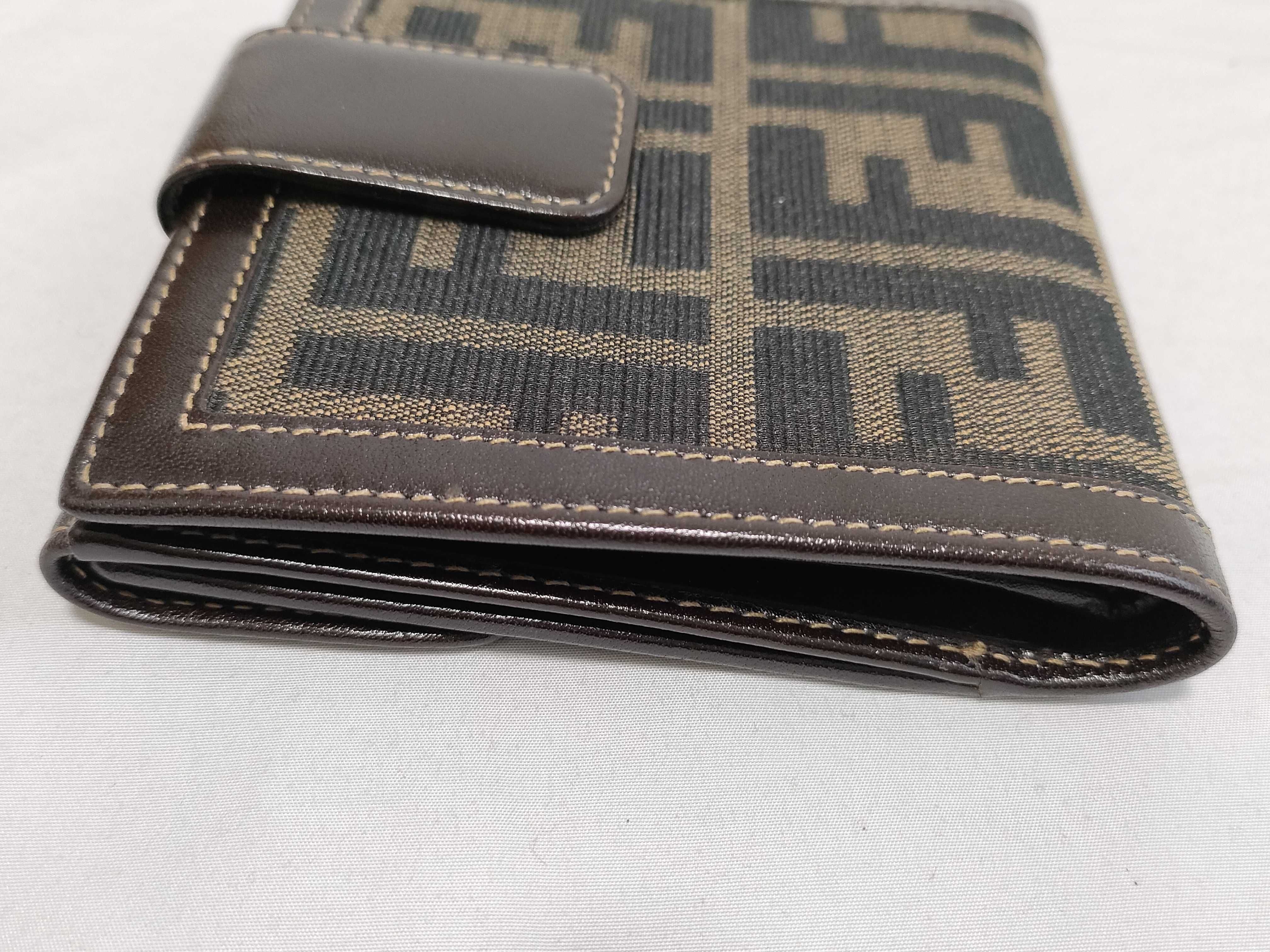 Zucca pattern Fendi wallet, foldable, 2 pieces, FF logo wallet — view 6
