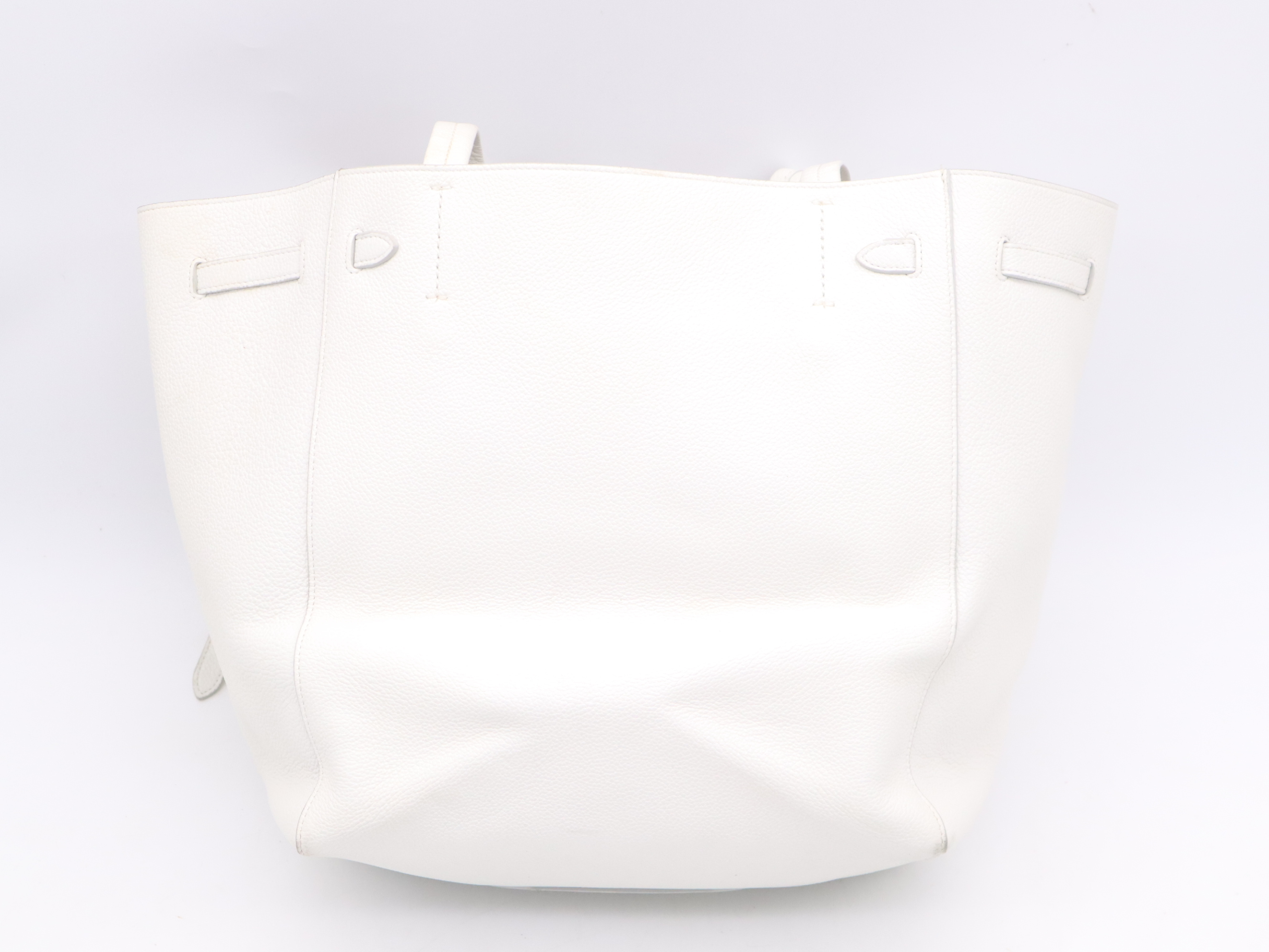 176023TNI.01BC Leather Cabas Phantom Small White Gold Hardware Tote Bag — view 2