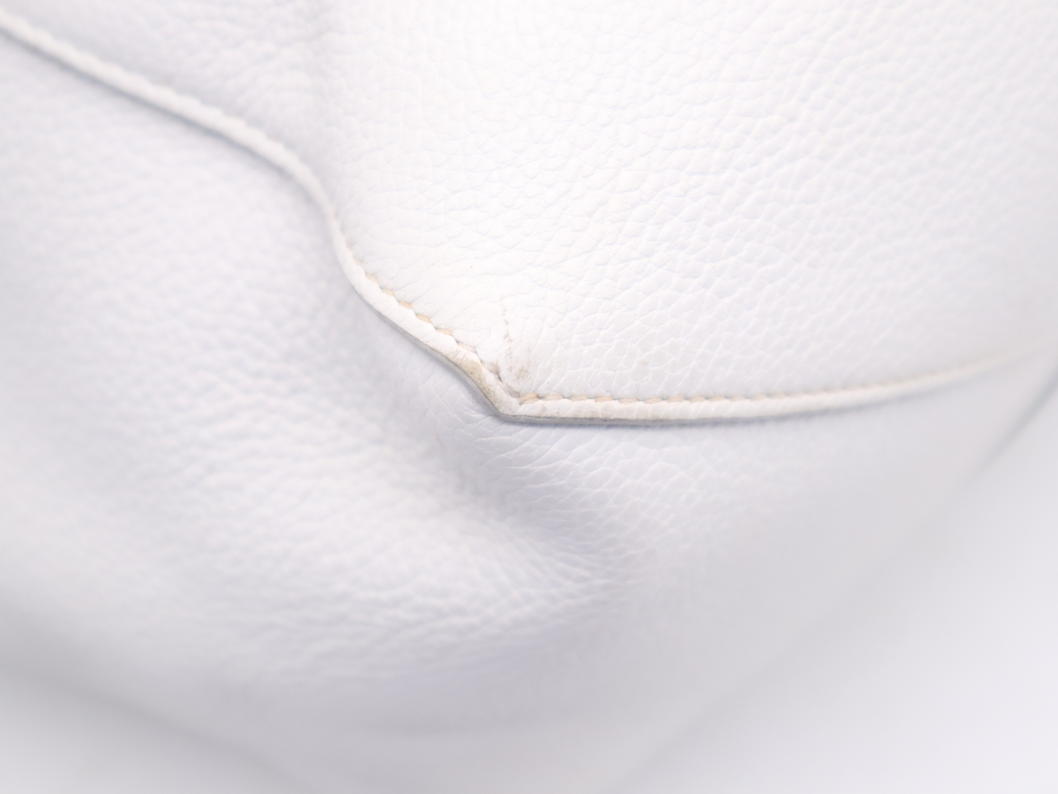 176023TNI.01BC Leather Cabas Phantom Small White Gold Hardware Tote Bag — view 11