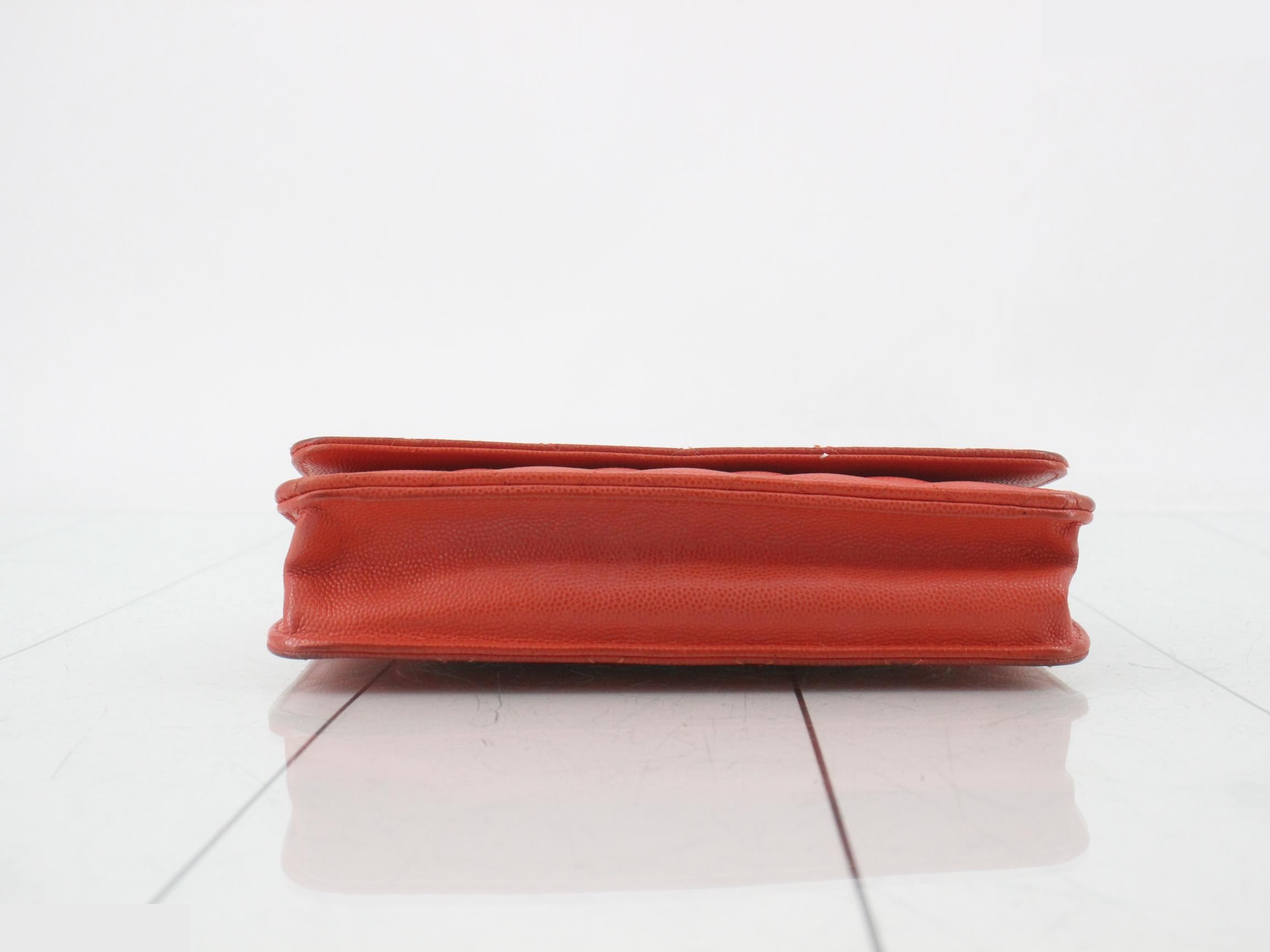 Matelassé Caviar Chain Wallet with Seal Card — view 3