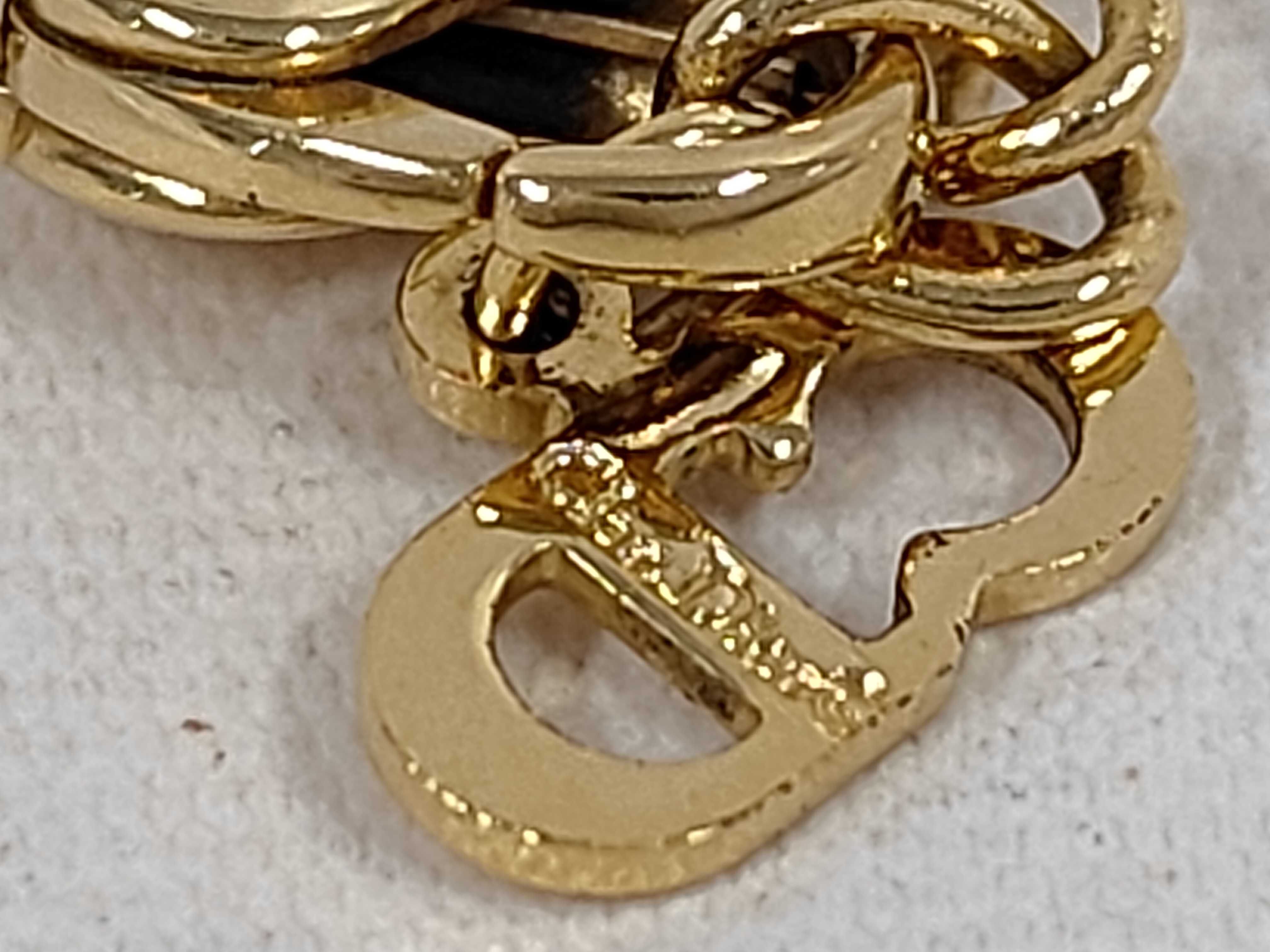 Heart Rhinestone Necklace, Gold Necklace — view 6