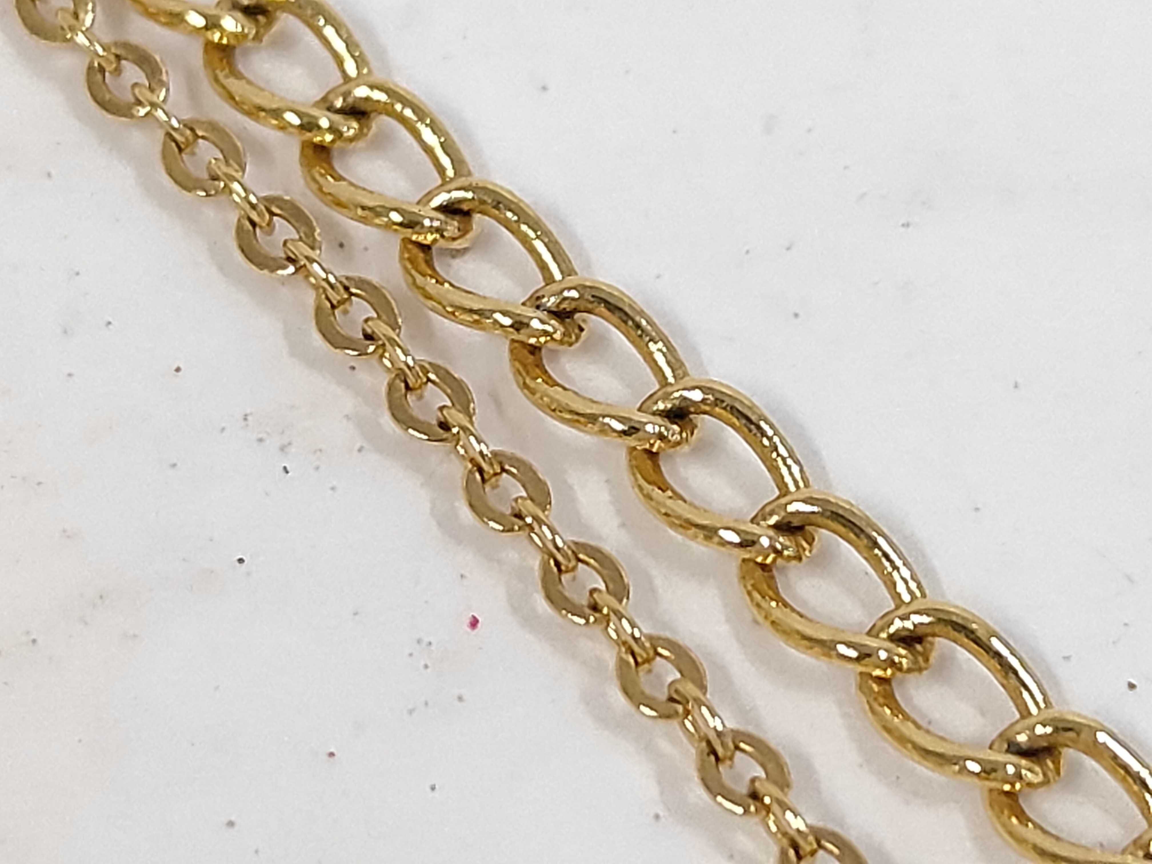 Heart Rhinestone Necklace, Gold Necklace — view 8
