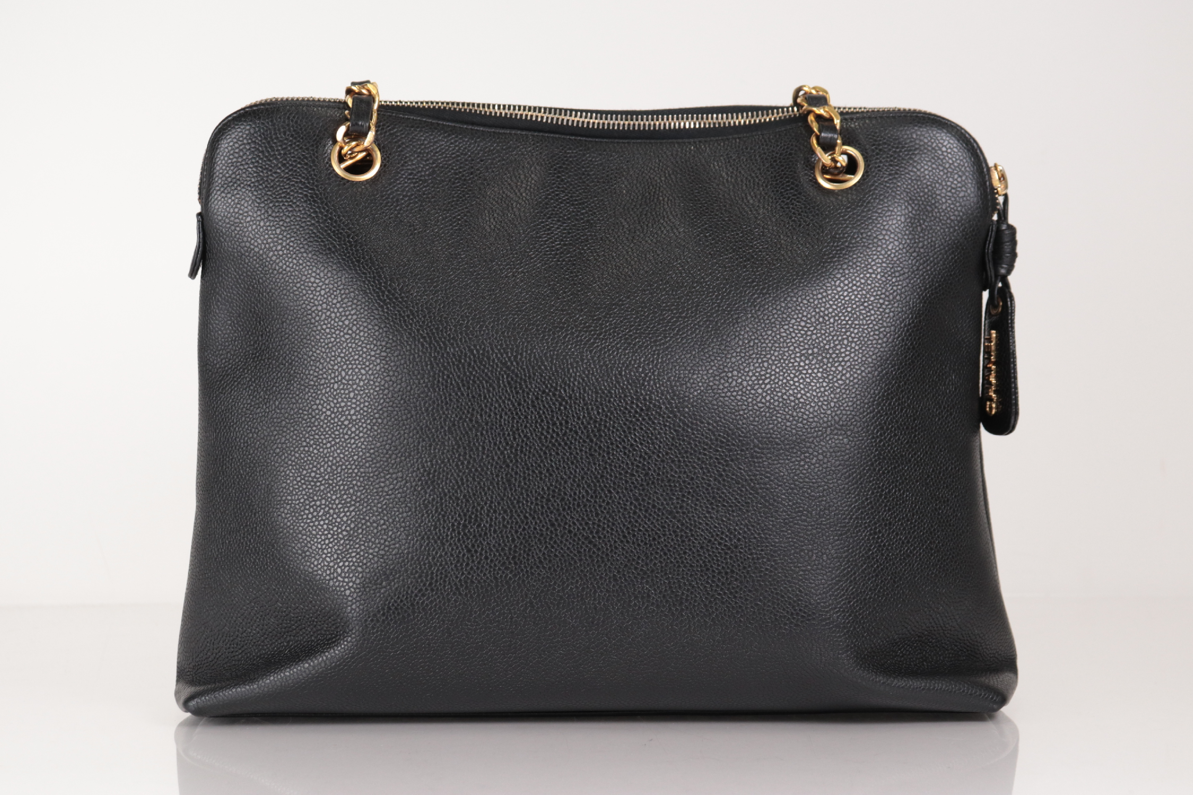 Turnlock Caviar Chain Tote, Series 3 Tote Bag — view 2