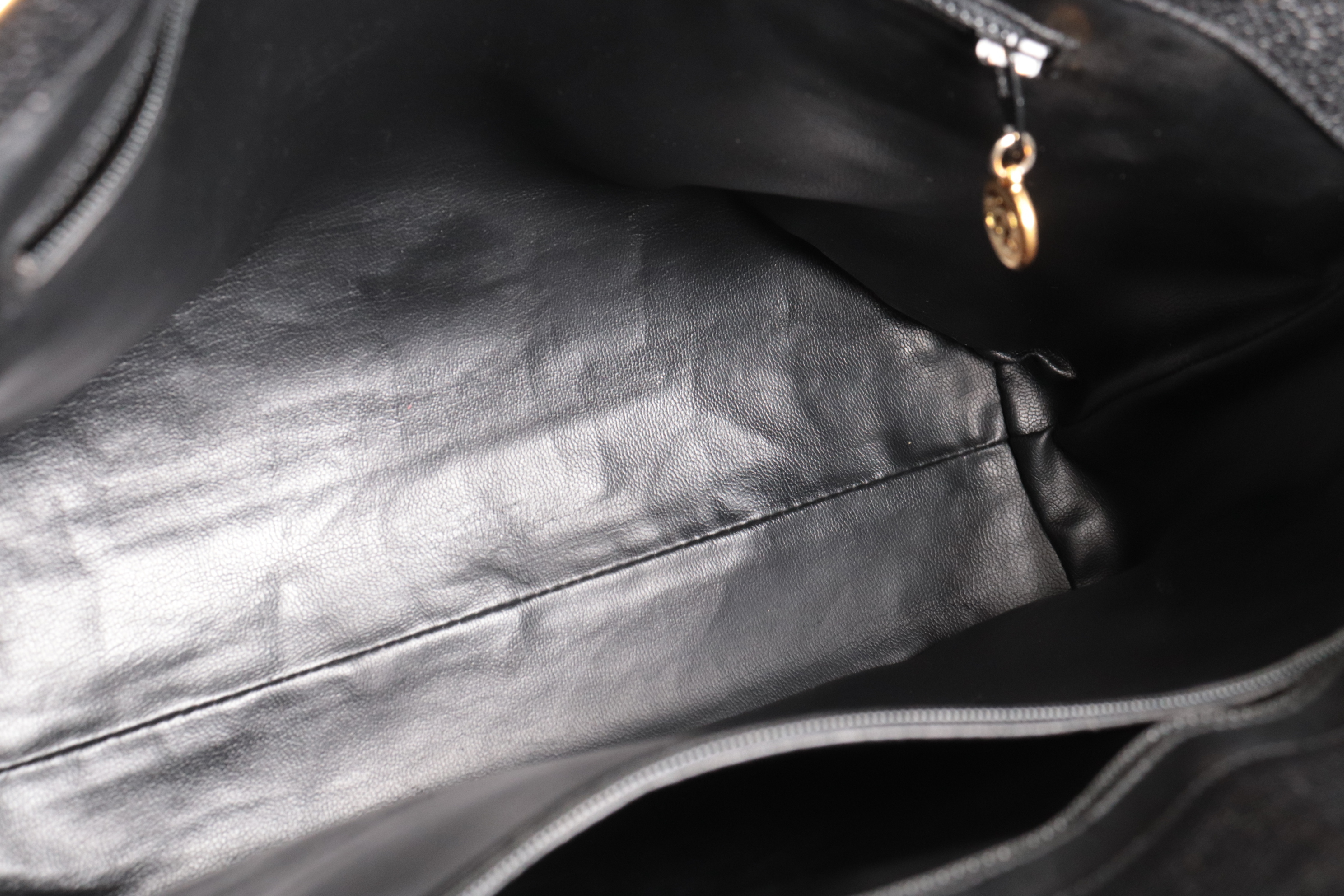 Turnlock Caviar Chain Tote, Series 3 Tote Bag — view 9