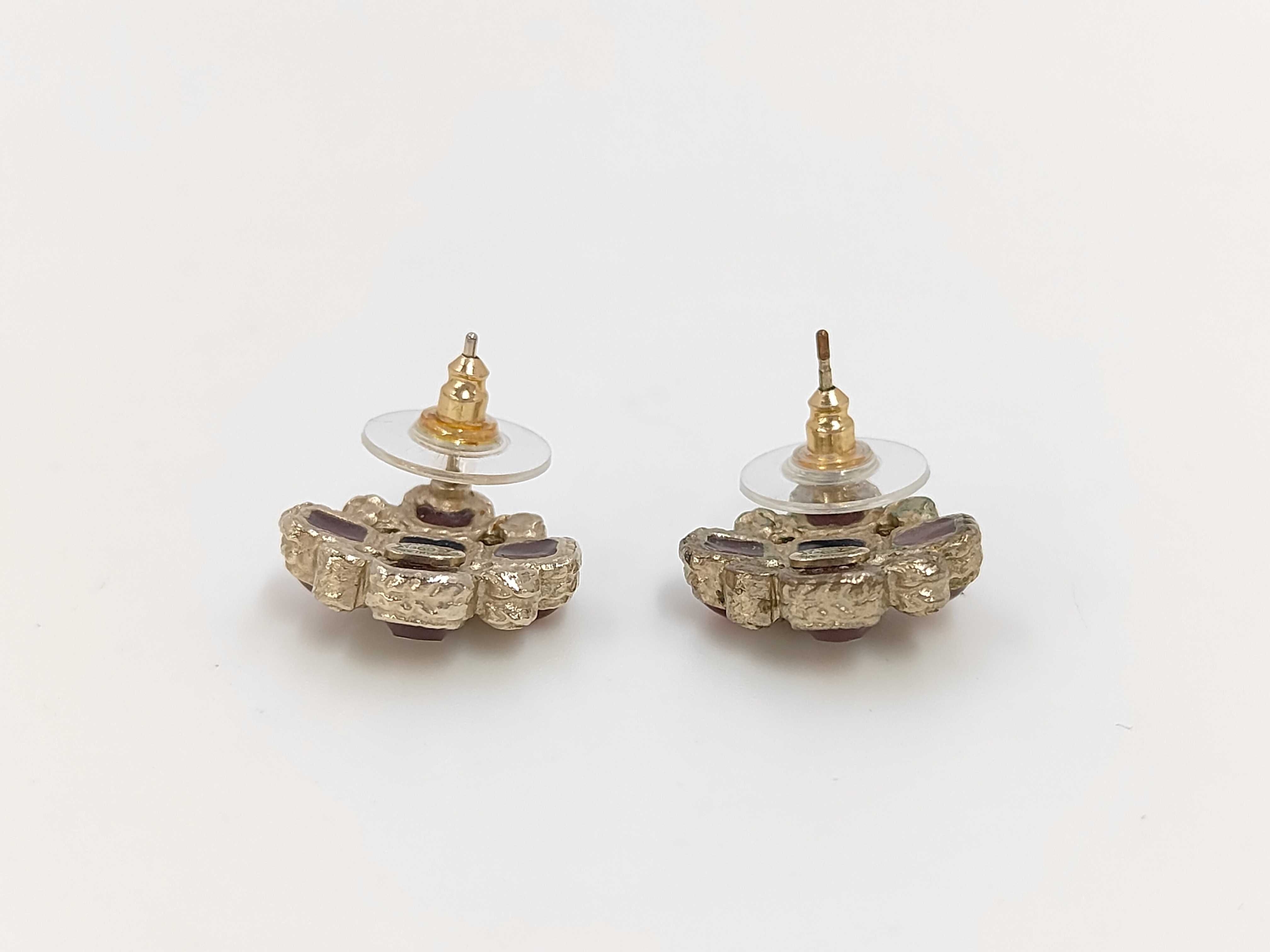 earrings, colored stone, Coco Mark, pearl, A13A. — view 2