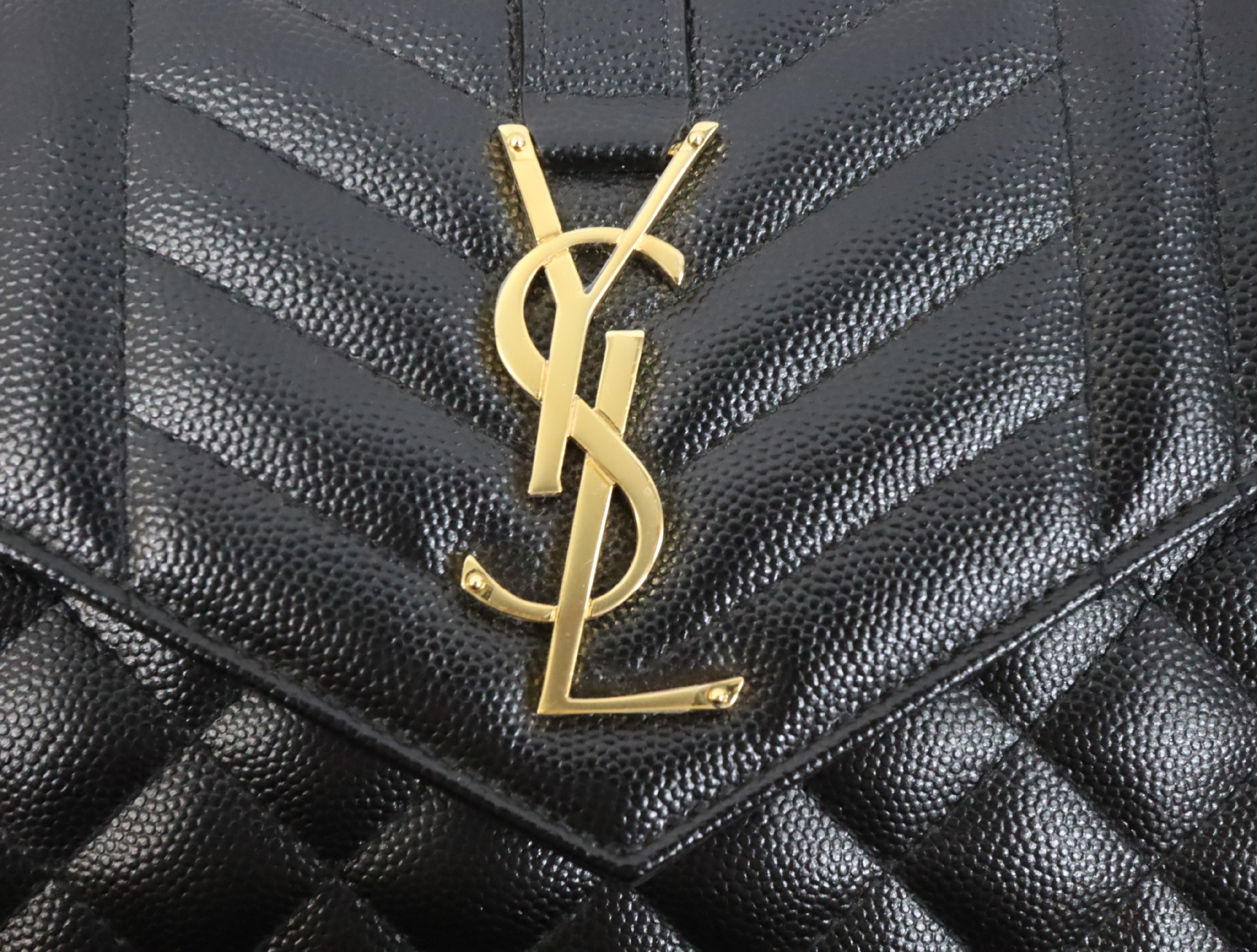 Leather Chain Shoulder Bag, Black, 620280 (Shoulder Bag) — view 11