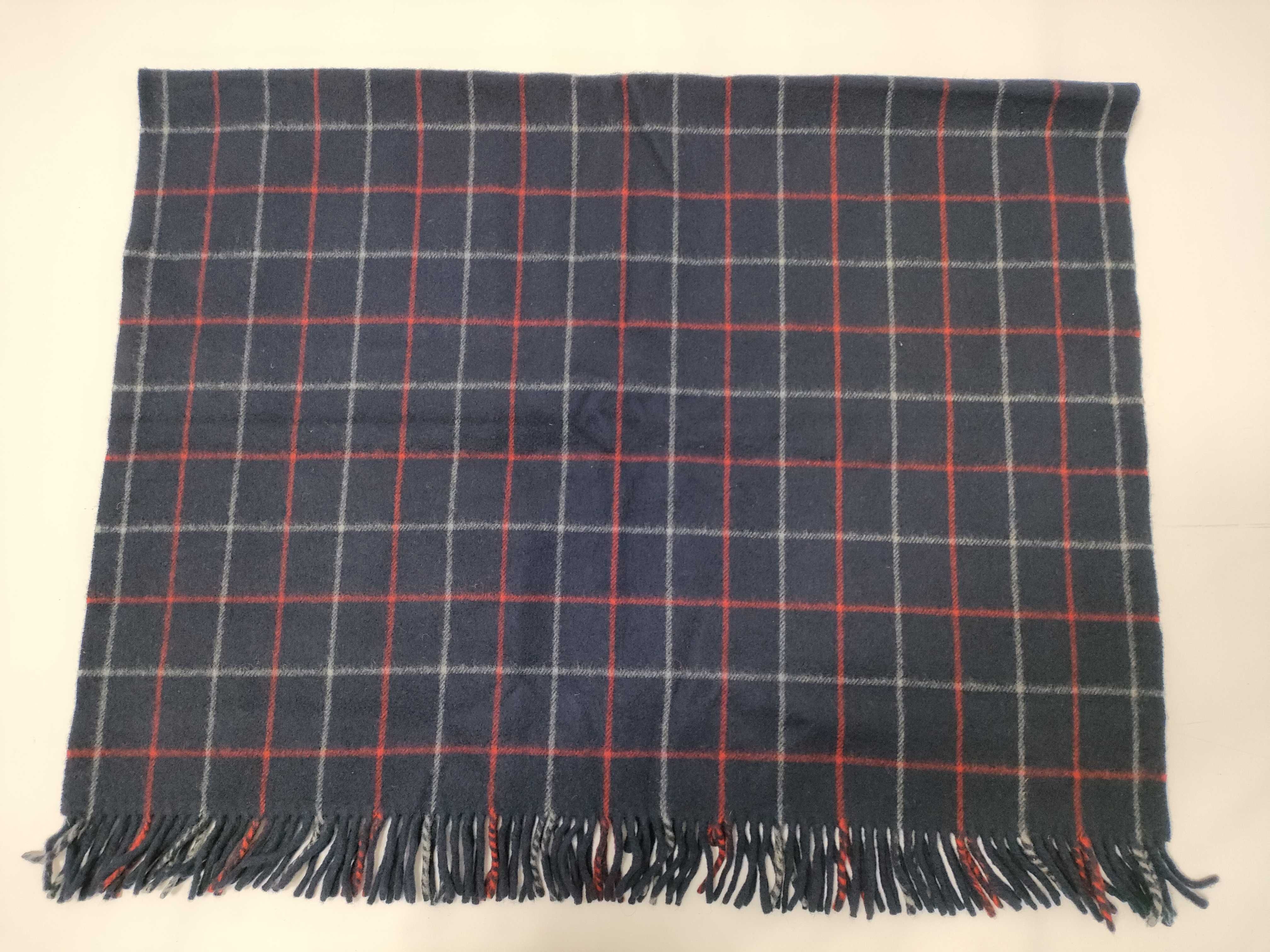 Nova Check Navy Shawl, Lap Blanket, and Other Accessories — view 7