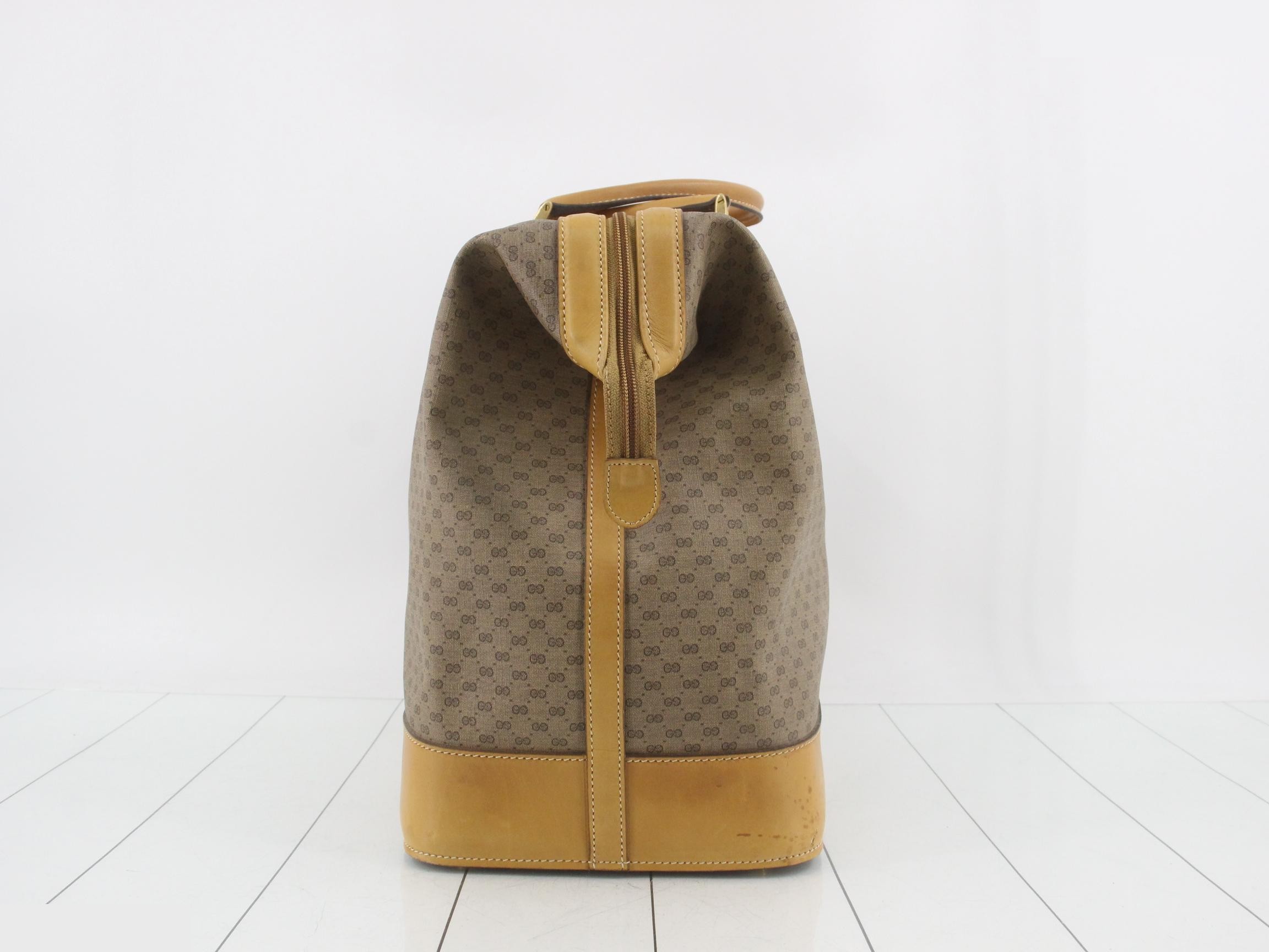 PVC Micro GG Handbag, Beige — view 3