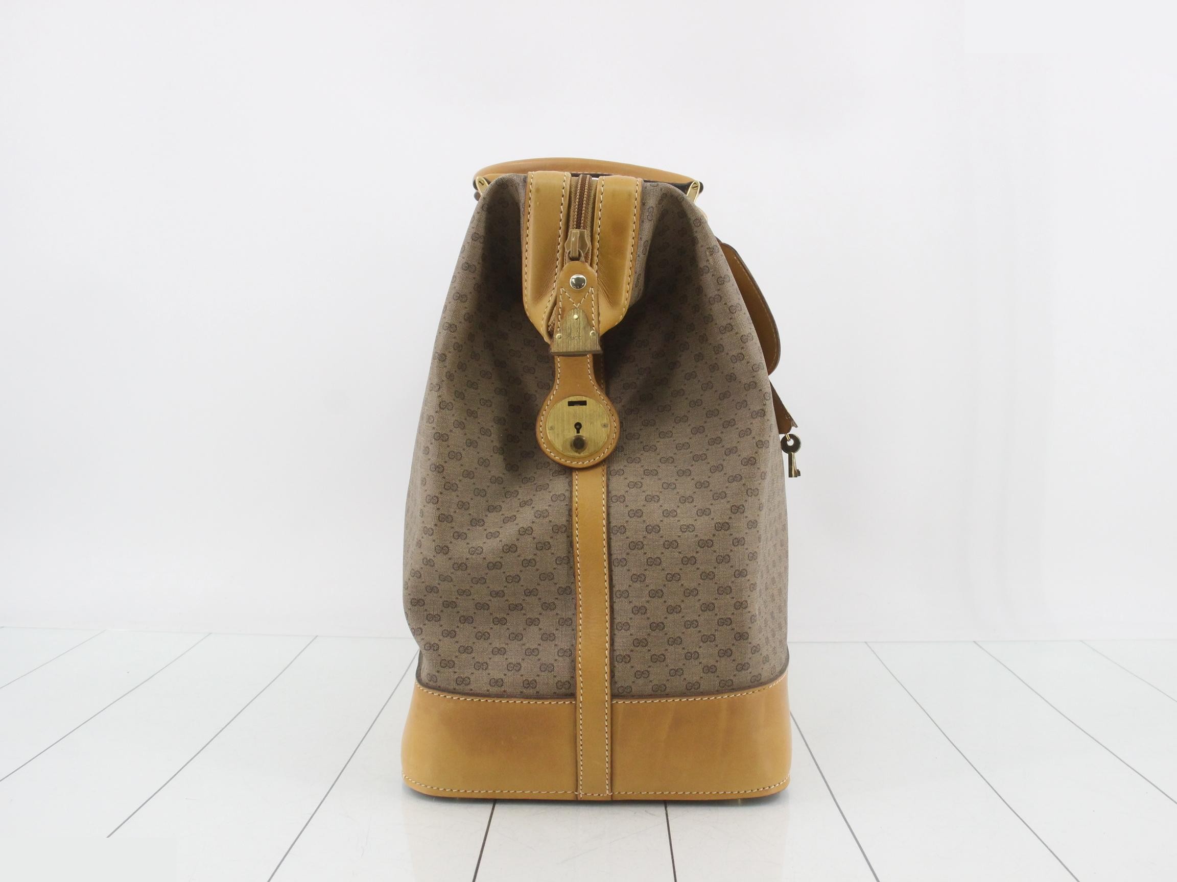 PVC Micro GG Handbag, Beige — view 4