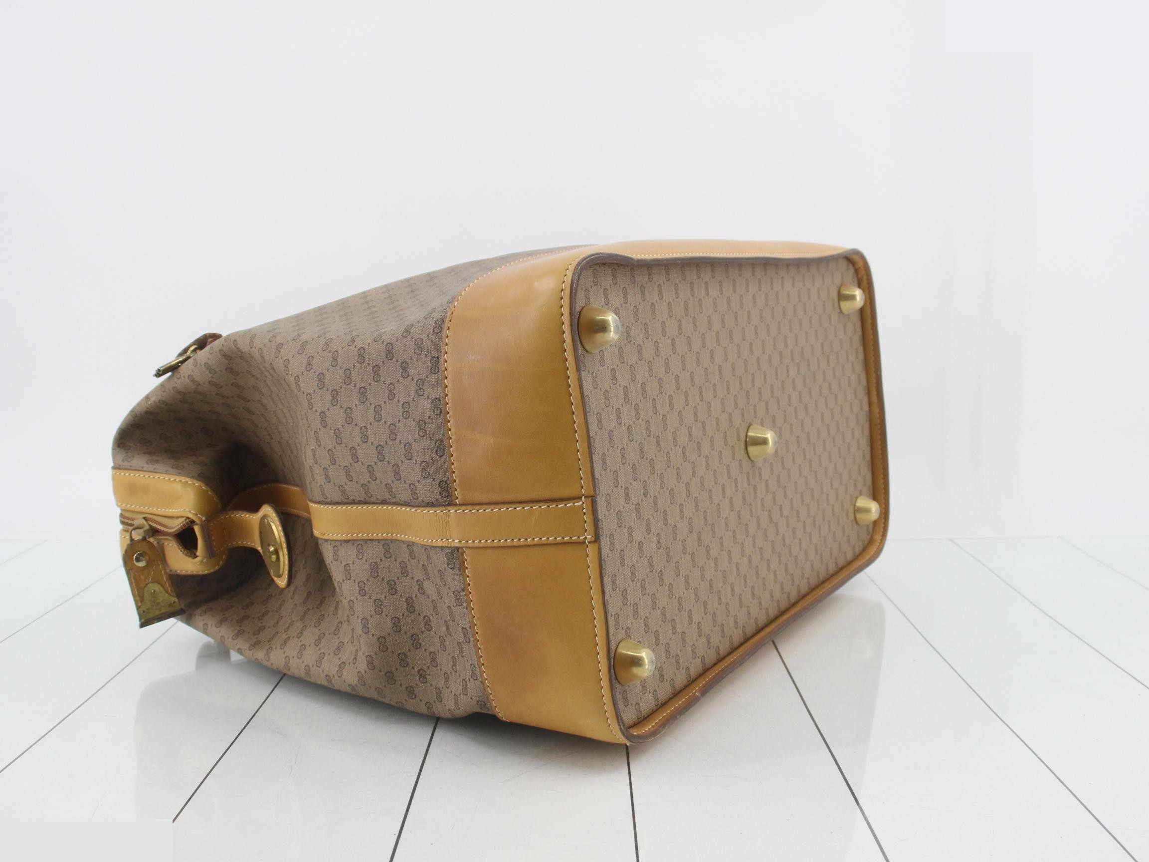PVC Micro GG Handbag, Beige — view 5