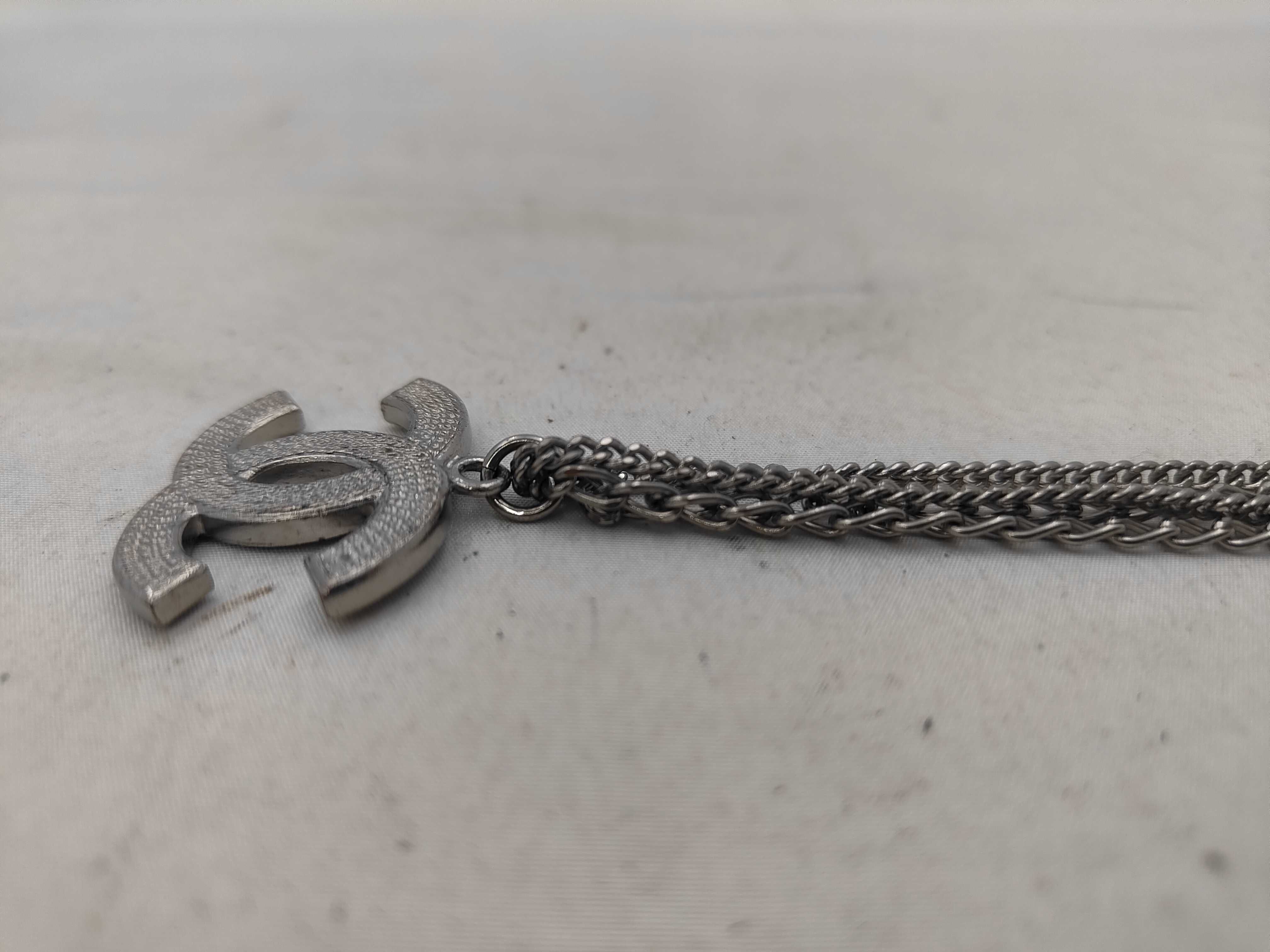 necklace, double chain, silver, Coco Mark, 06P necklace — view 2