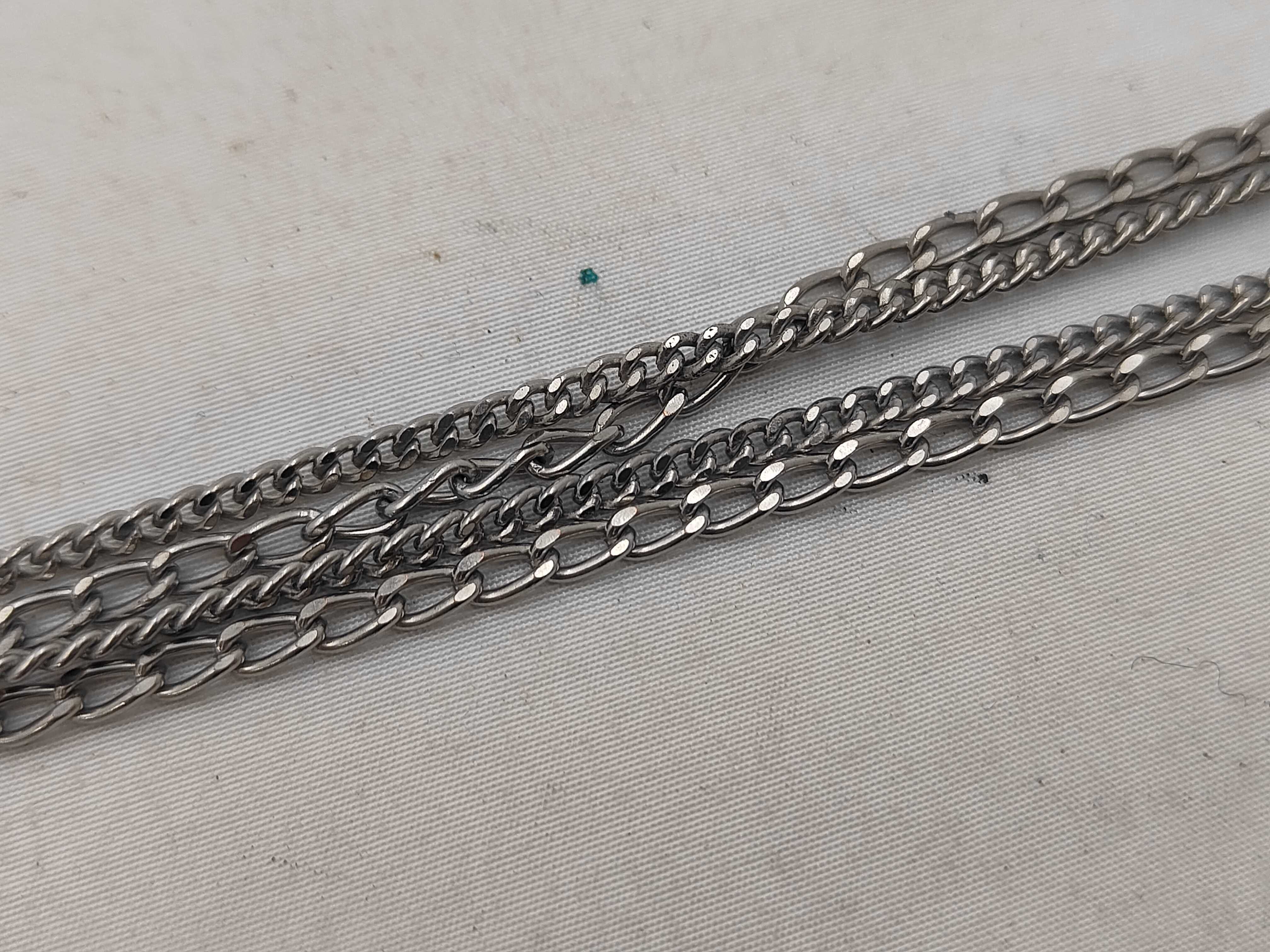necklace, double chain, silver, Coco Mark, 06P necklace — view 3