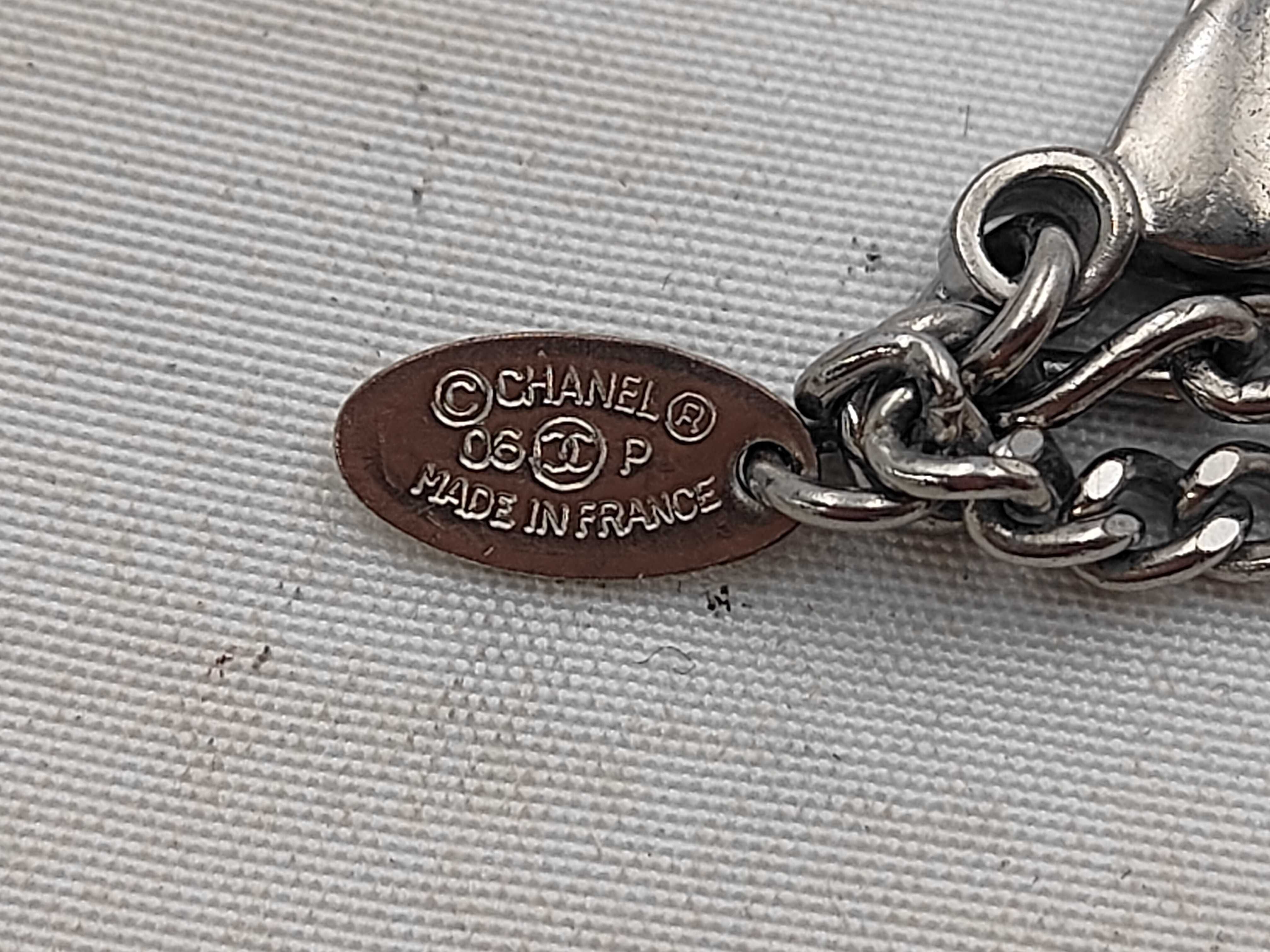 necklace, double chain, silver, Coco Mark, 06P necklace — view 6