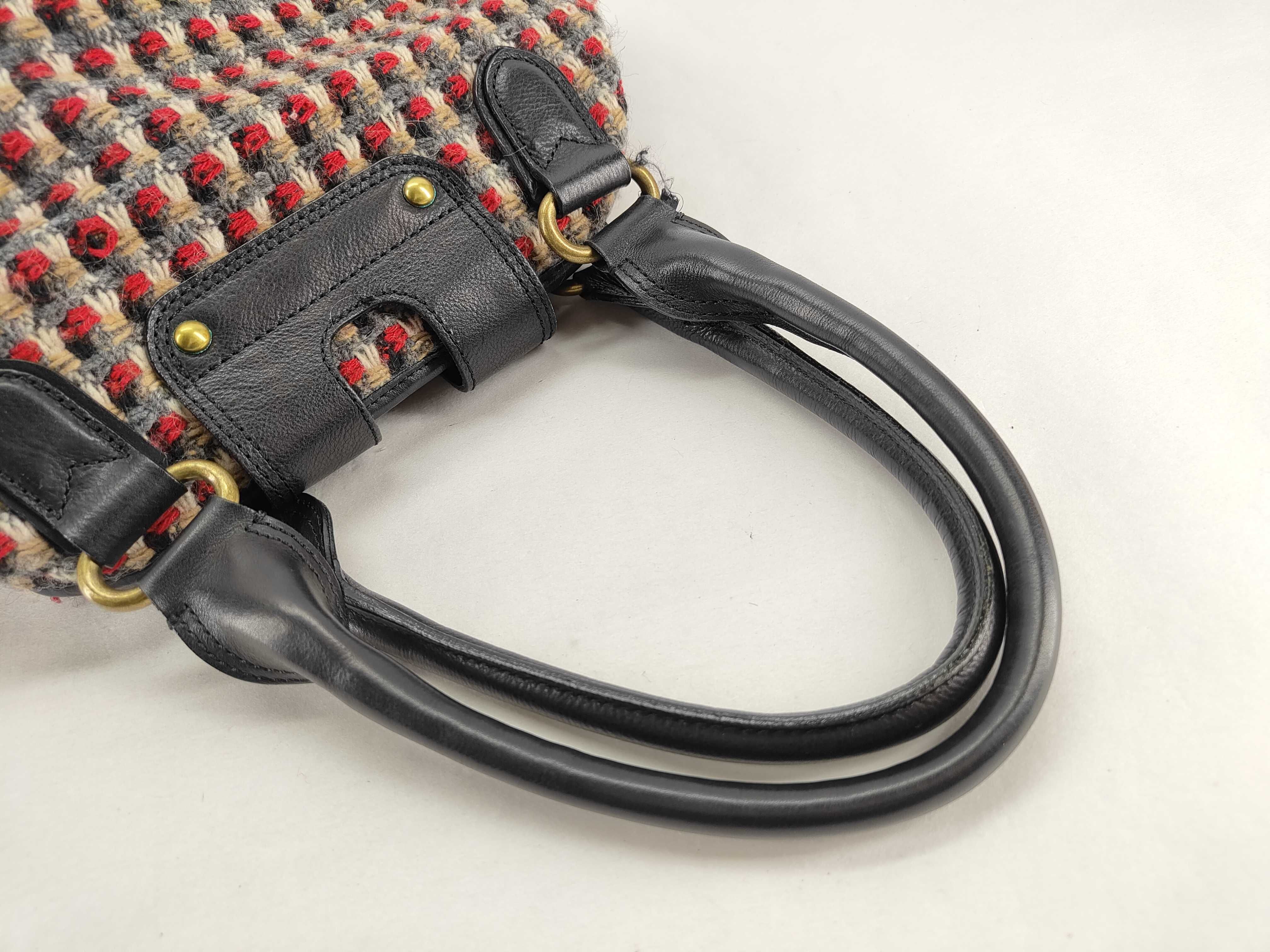 Blue Label Burberry Wool Check Handbag Shoulder Bag — view 4