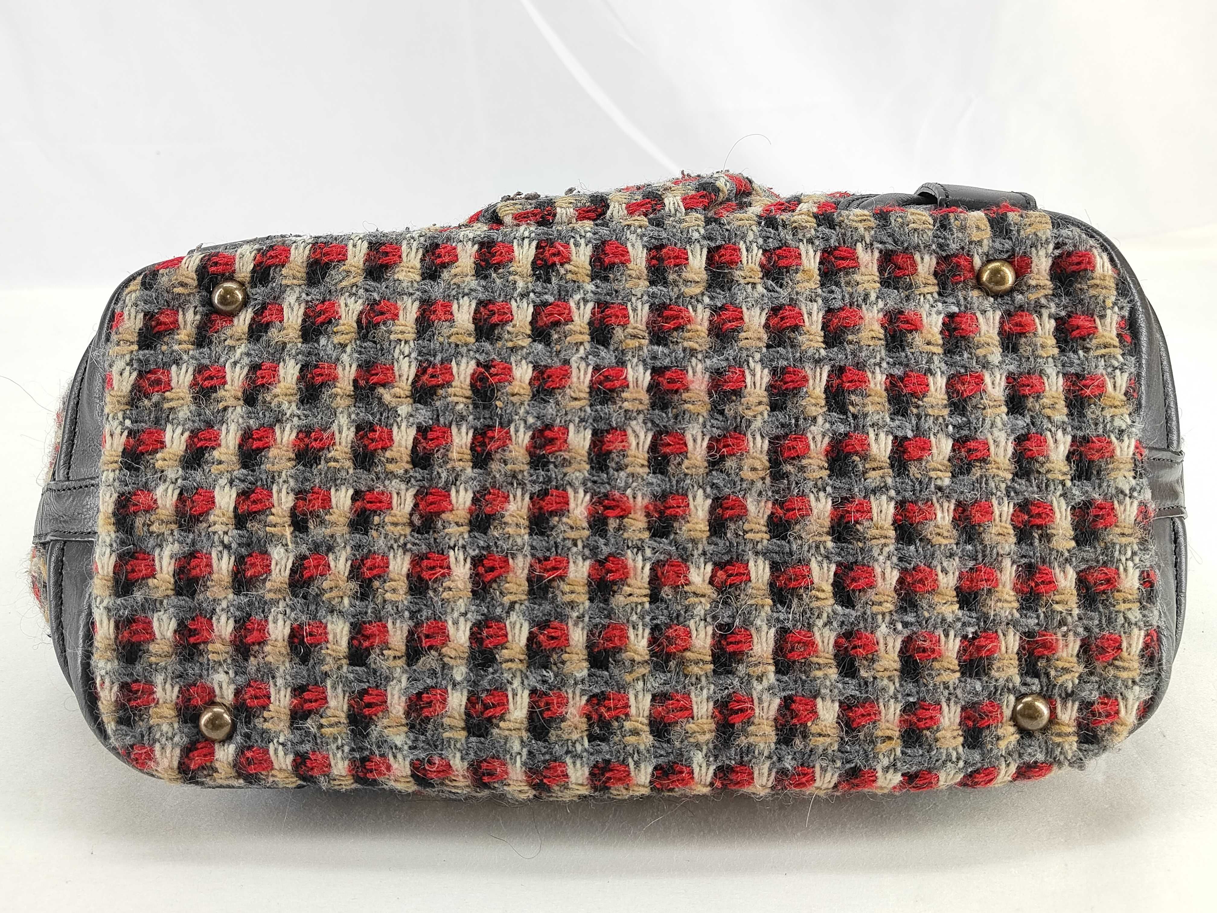 Blue Label Burberry Wool Check Handbag Shoulder Bag — view 8