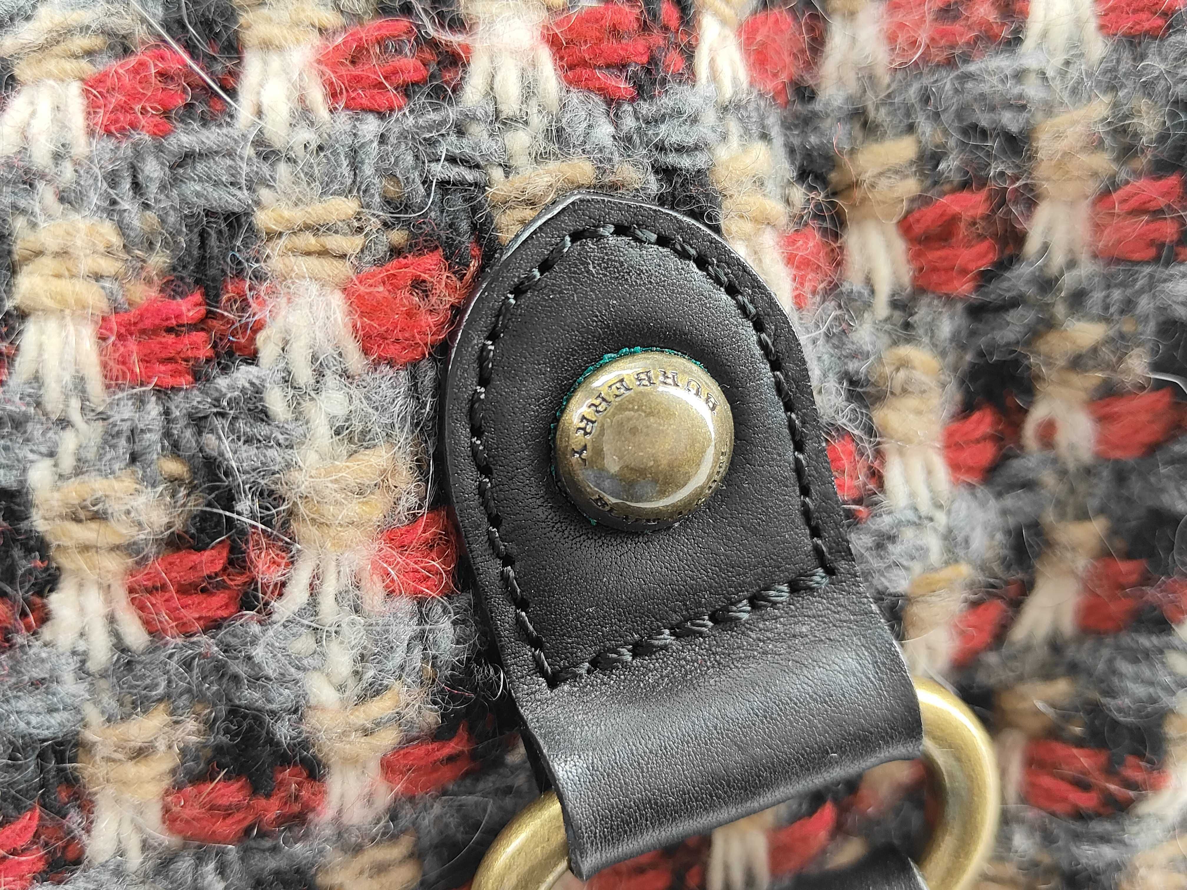 Blue Label Burberry Wool Check Handbag Shoulder Bag — view 9