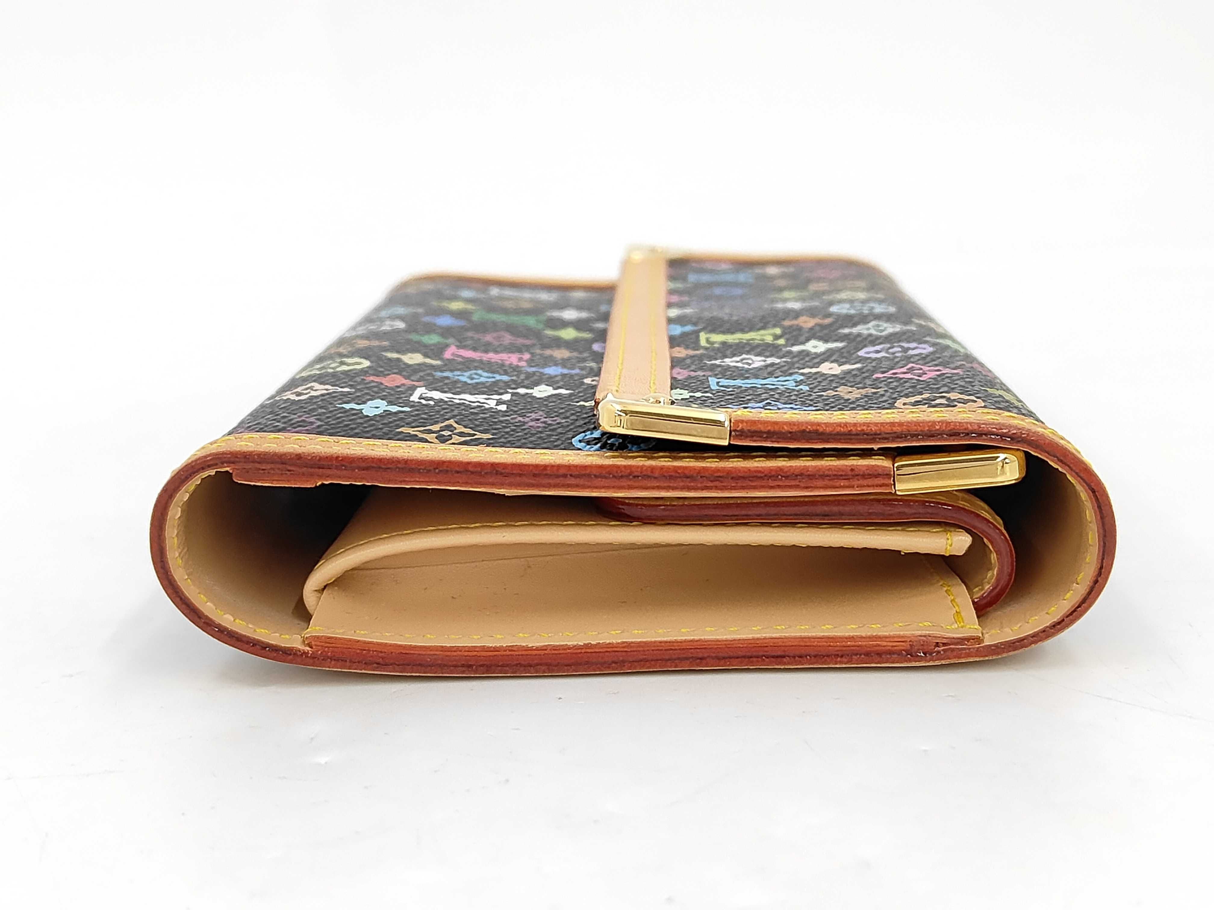 M92658 Multicolor Portefeuille Tresor International Noir Wallet with Dust Bag and Box — view 4